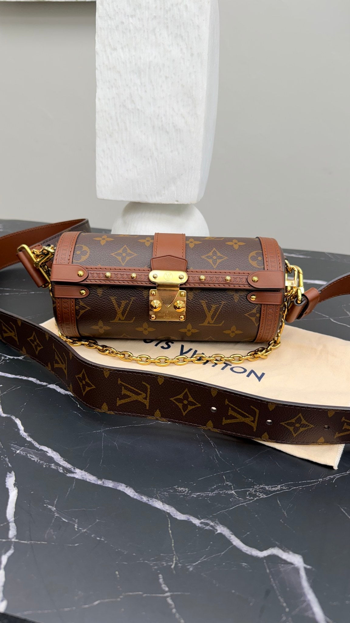 LIKE NEW- Louis Vuitton Monogram Papillon Trunk Crossbody