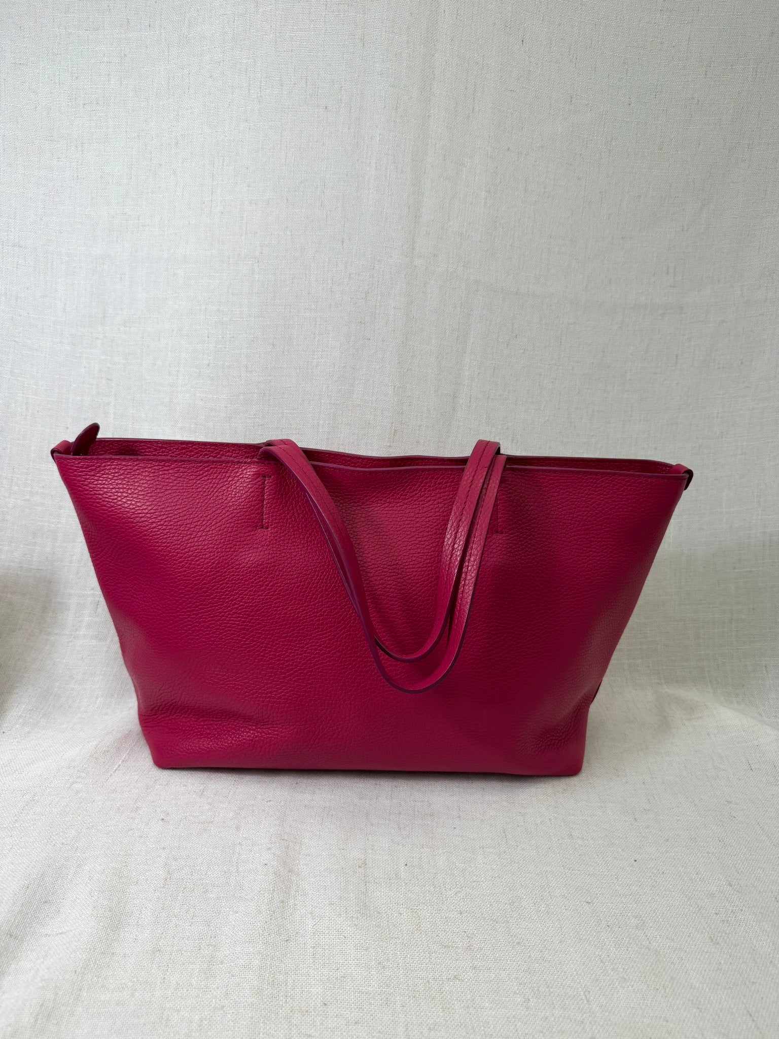 Ferragamo Pink Pebbled Leather Shoulder Bag