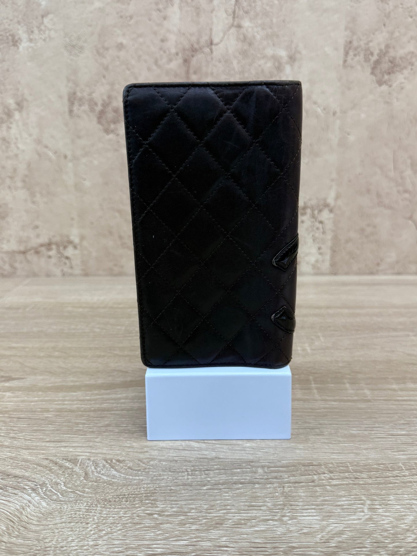 Chanel Brown Quilted Calfskin CC Long Wallet
