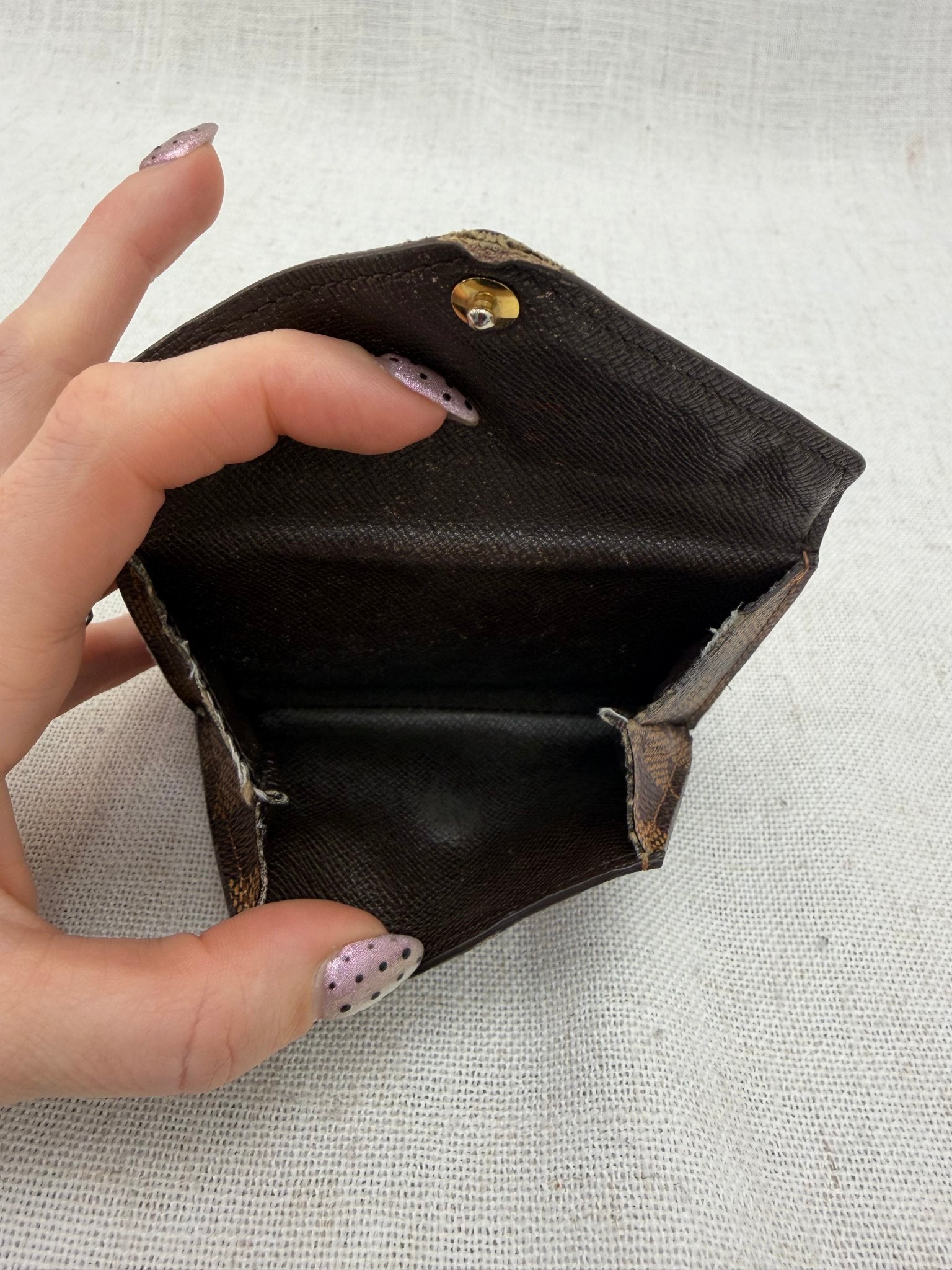 Louis Vuitton Damier Ebene Origami Compact Wallet