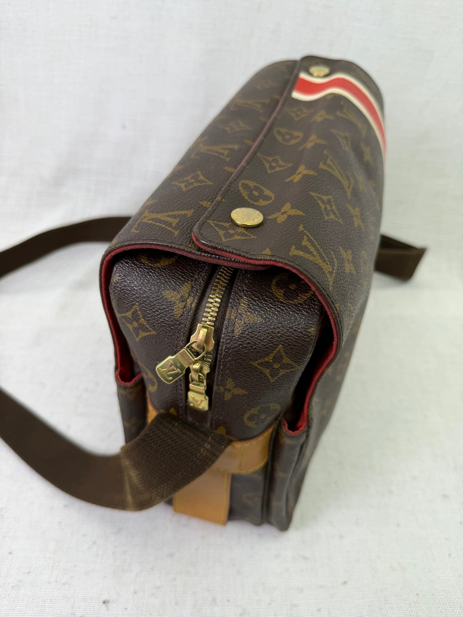 Louis Vuitton Limited Edition Monogram China Run Naviglio Messenger Bag