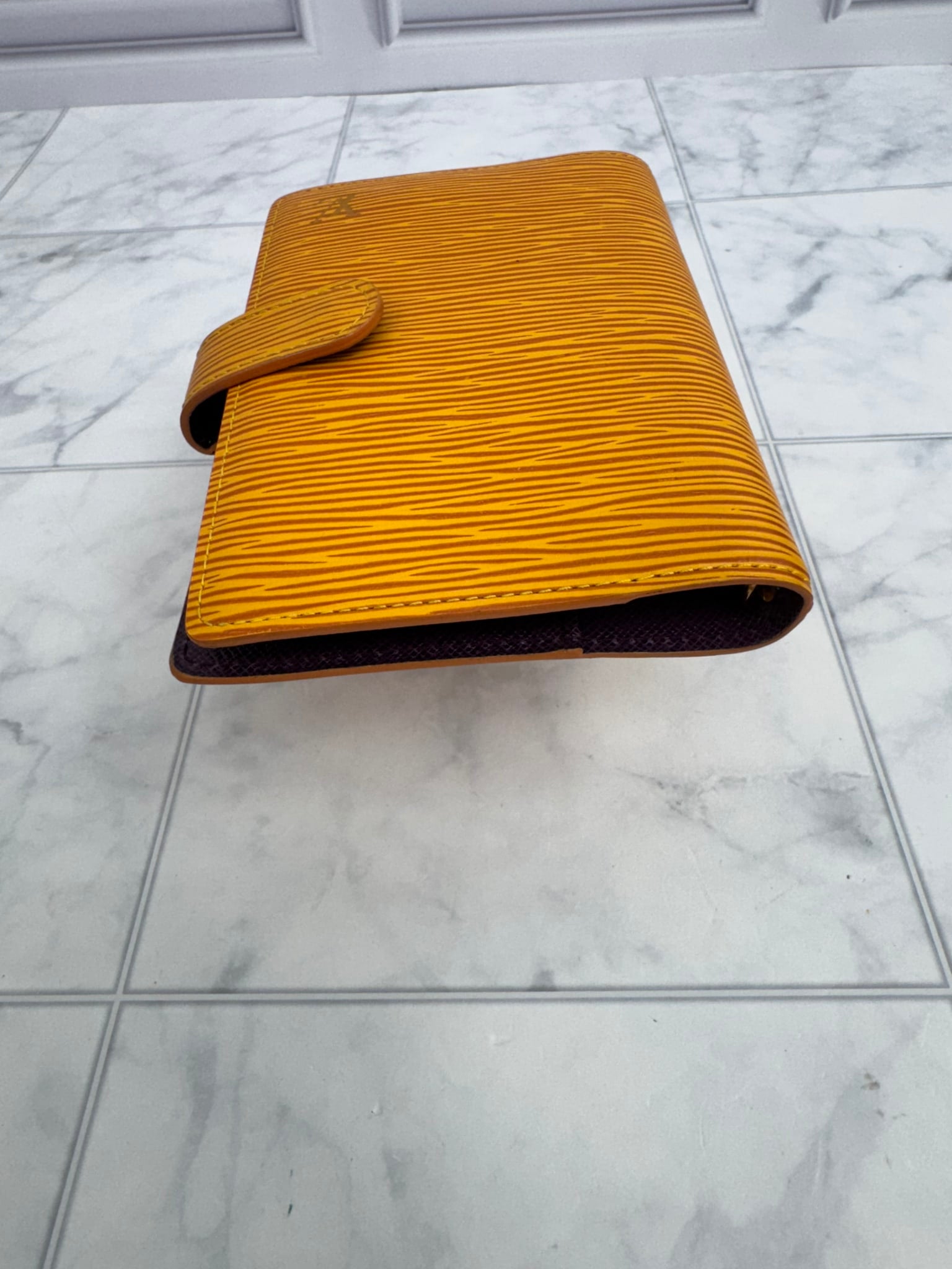 Louis Vuitton Yellow Epi Leather Agenda PM