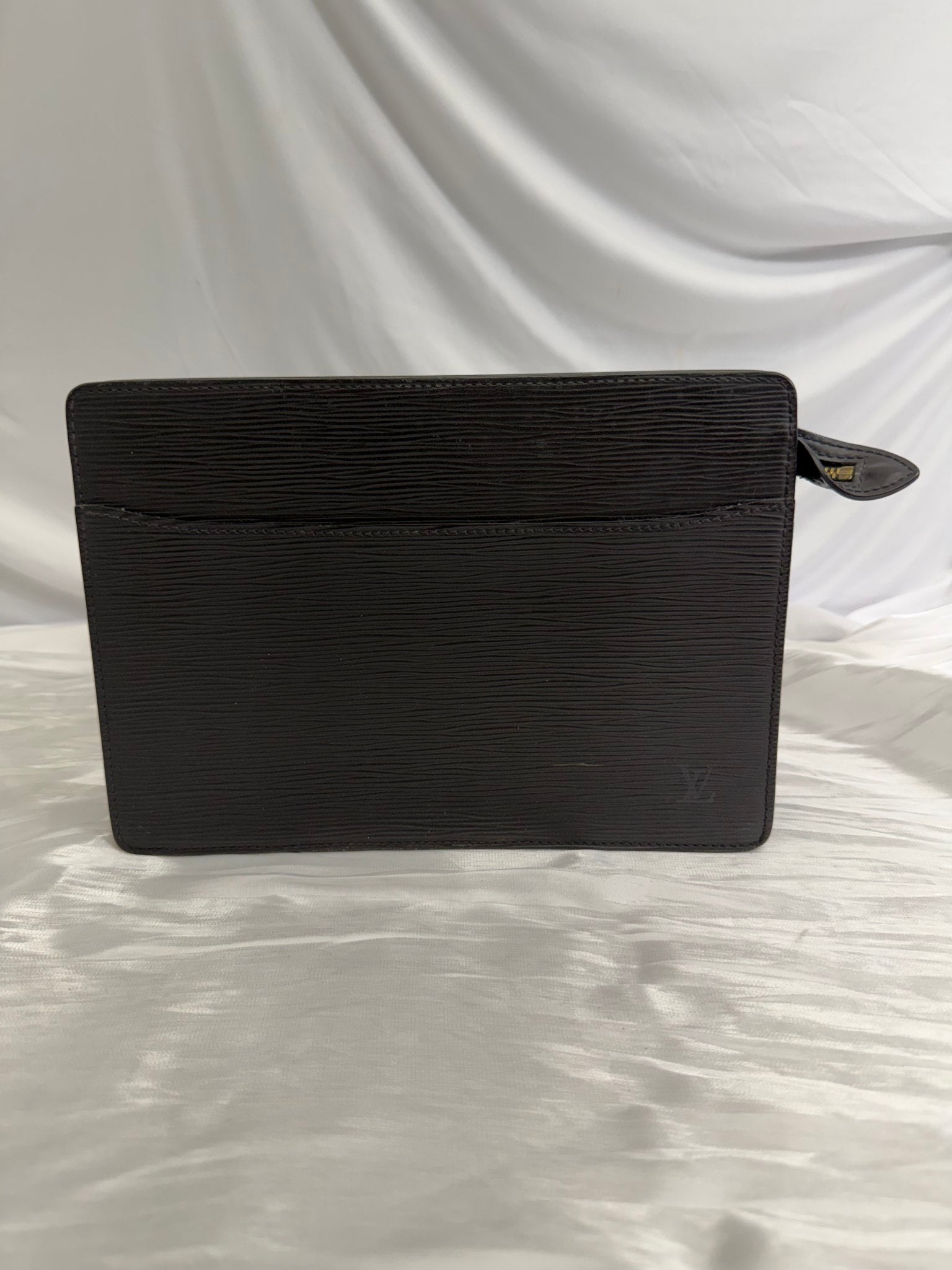 Louis Vuitton Black Epi Pochette Homme Clutch