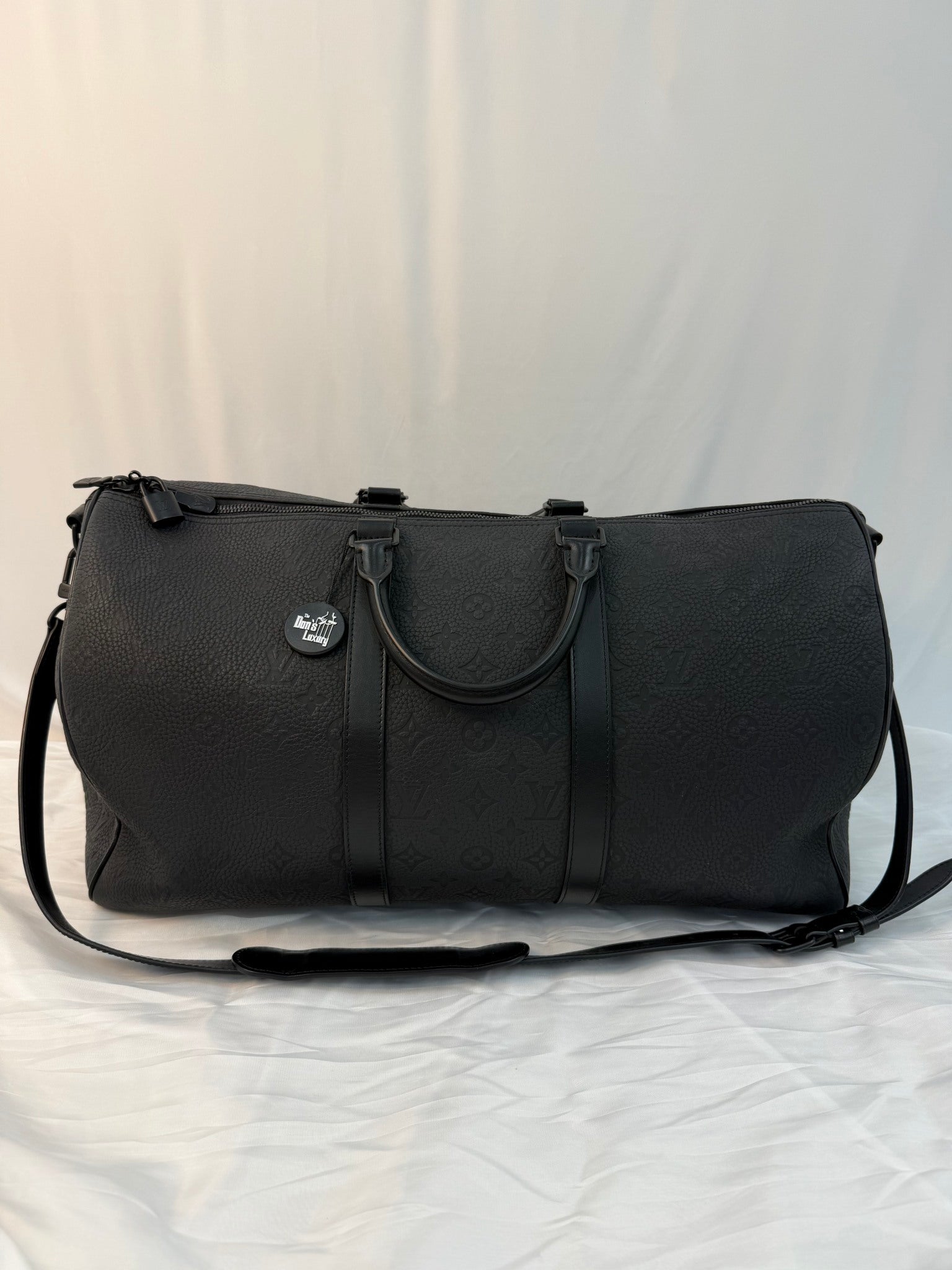 Louis Vuitton Black Empreinte Leather Bandouliere 50