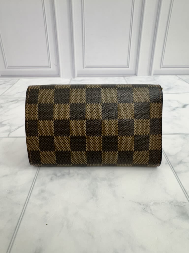 Louis Vuitton Damier Ebene Porte Monnaie Tresor Compact Wallet