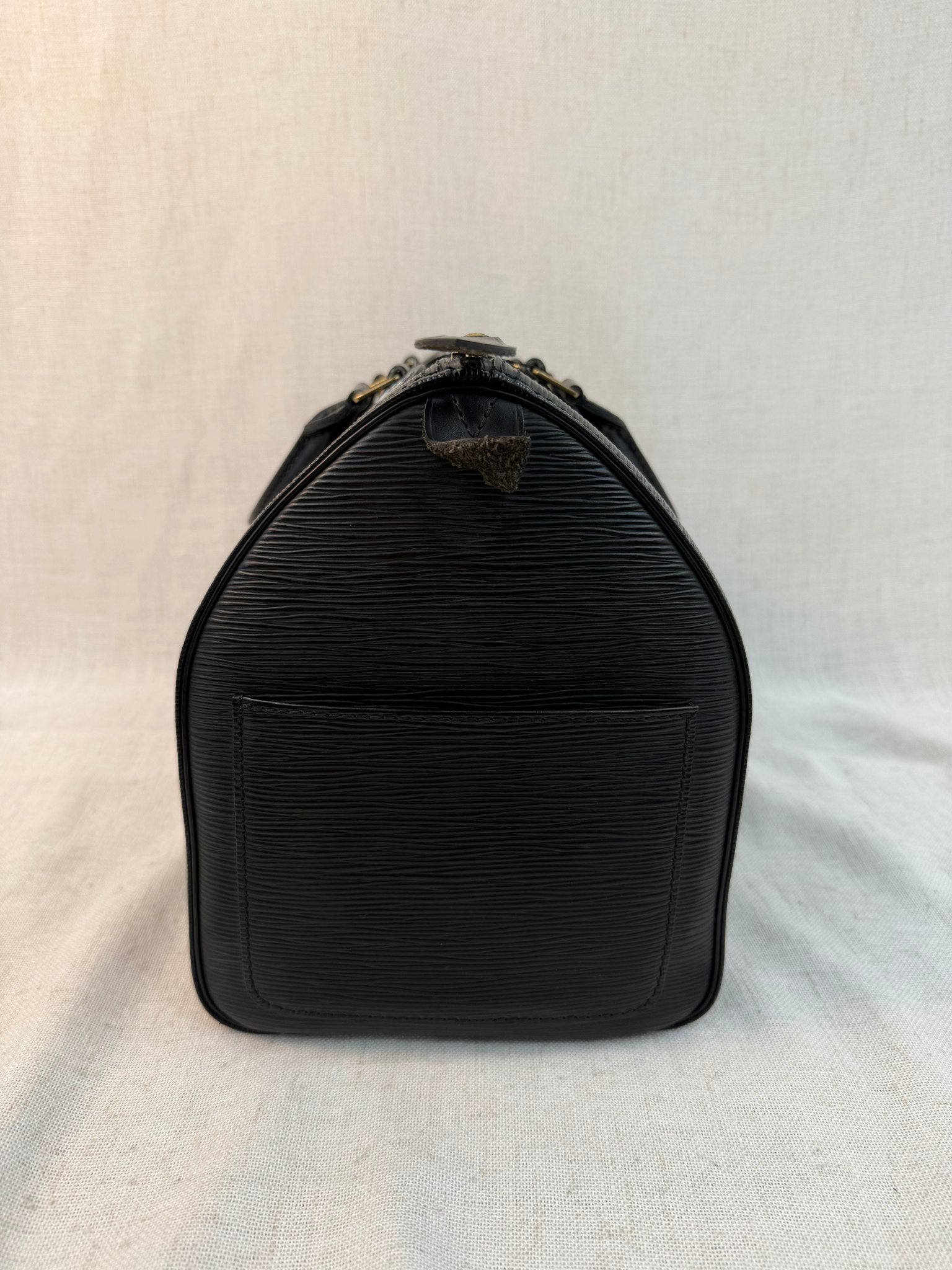 Louis Vuitton Black Epi Leather Speedy 35 Vintage Bag