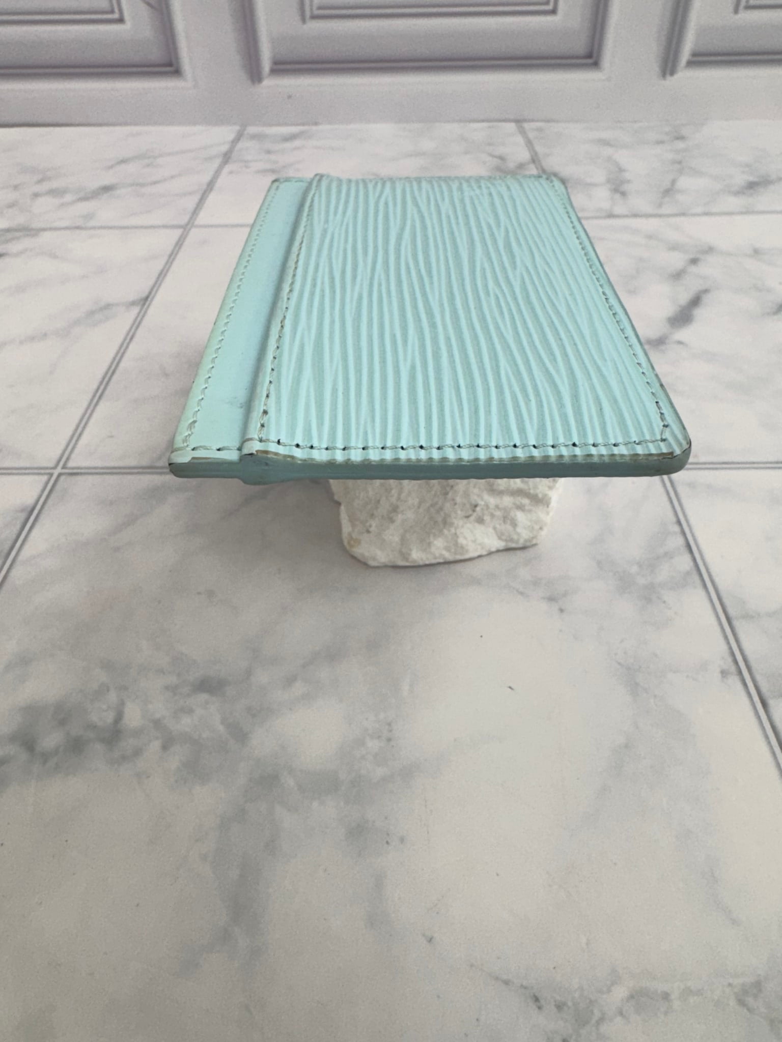 Louis Vuitton Light Blue Epi Card Case