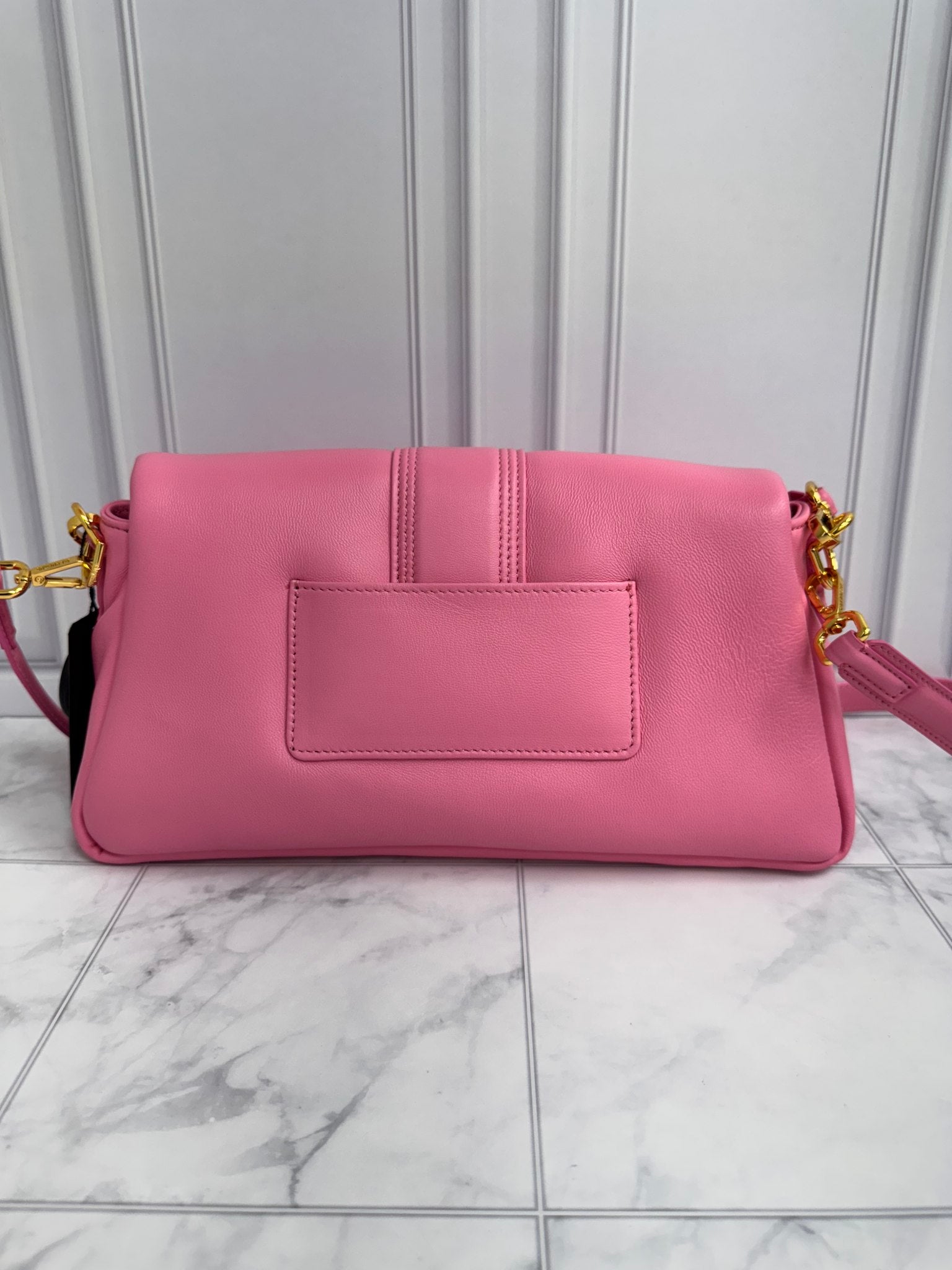 BRAND NEW Jacquemus Pink Leather Le Bambimou 2Way Handbag