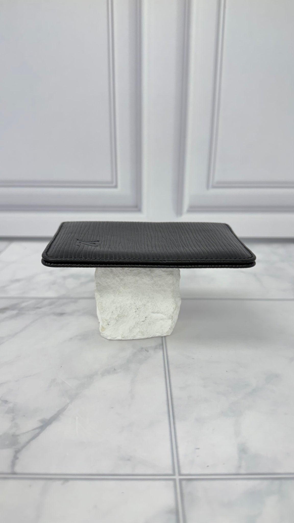 Louis Vuitton Black Epi Leather Card Case