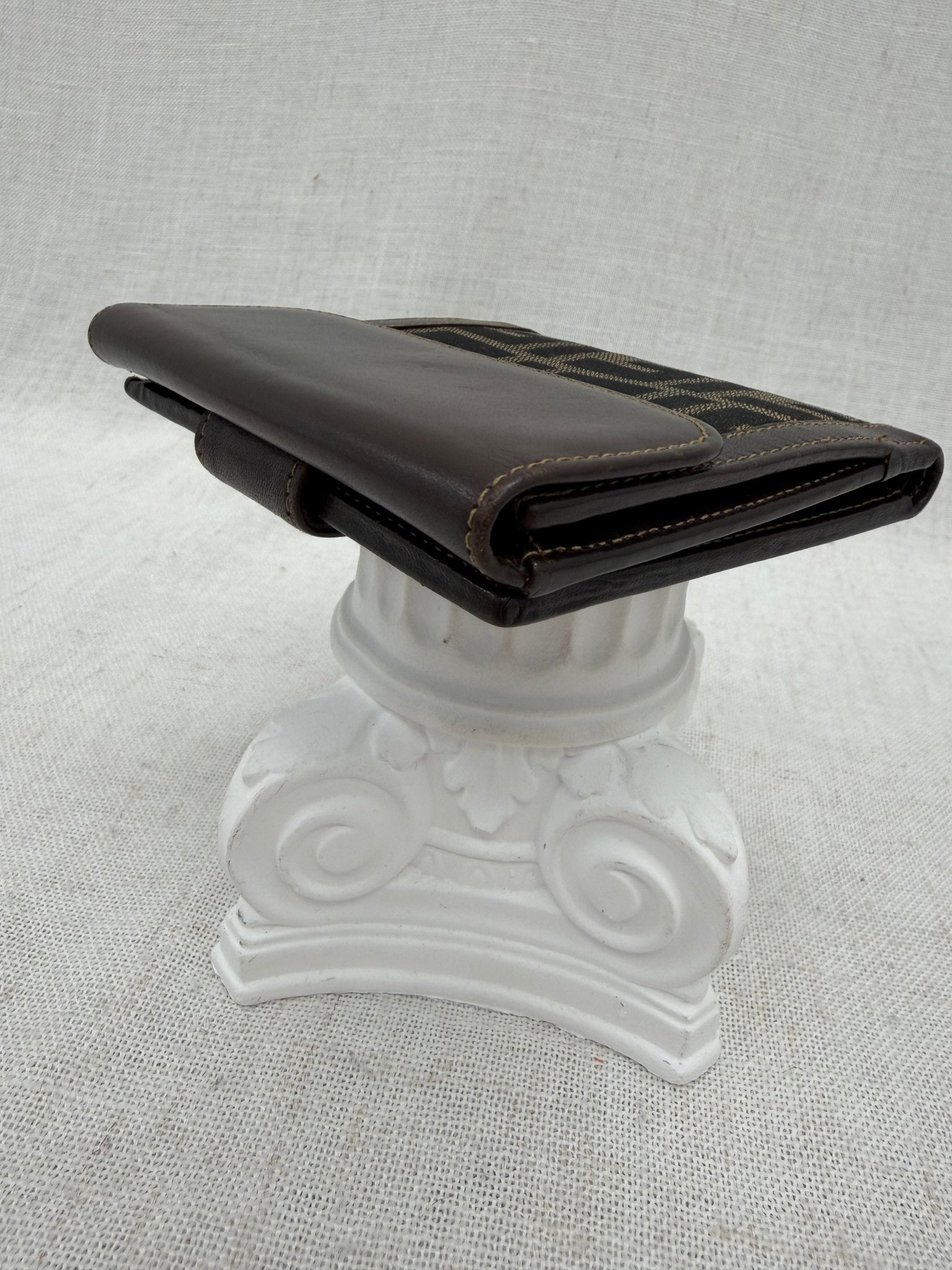 Fendi Brown Zucca Compact Wallet