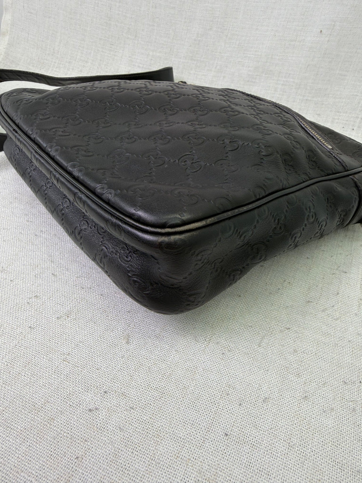 Gucci Dark Brown Guccissima Leather Crossbody Bag