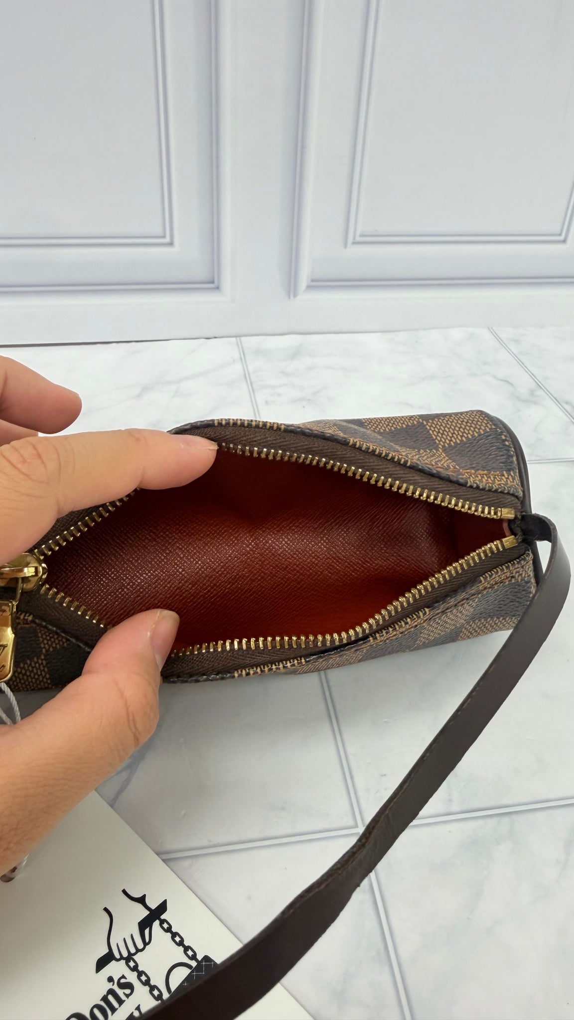 Louis Vuitton Damier Ebene Mini Papillon Handbag