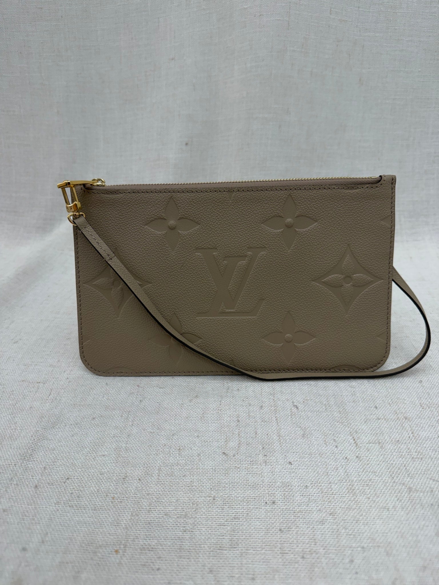 Louis Vuitton Turtledove Empreinte Neverfull Pouch