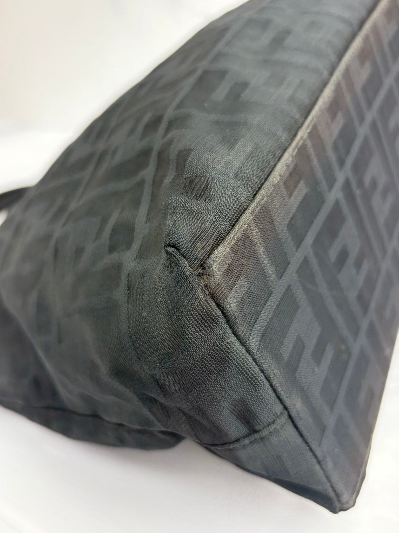 Fendi Black Zucca Canvas Tote Bag