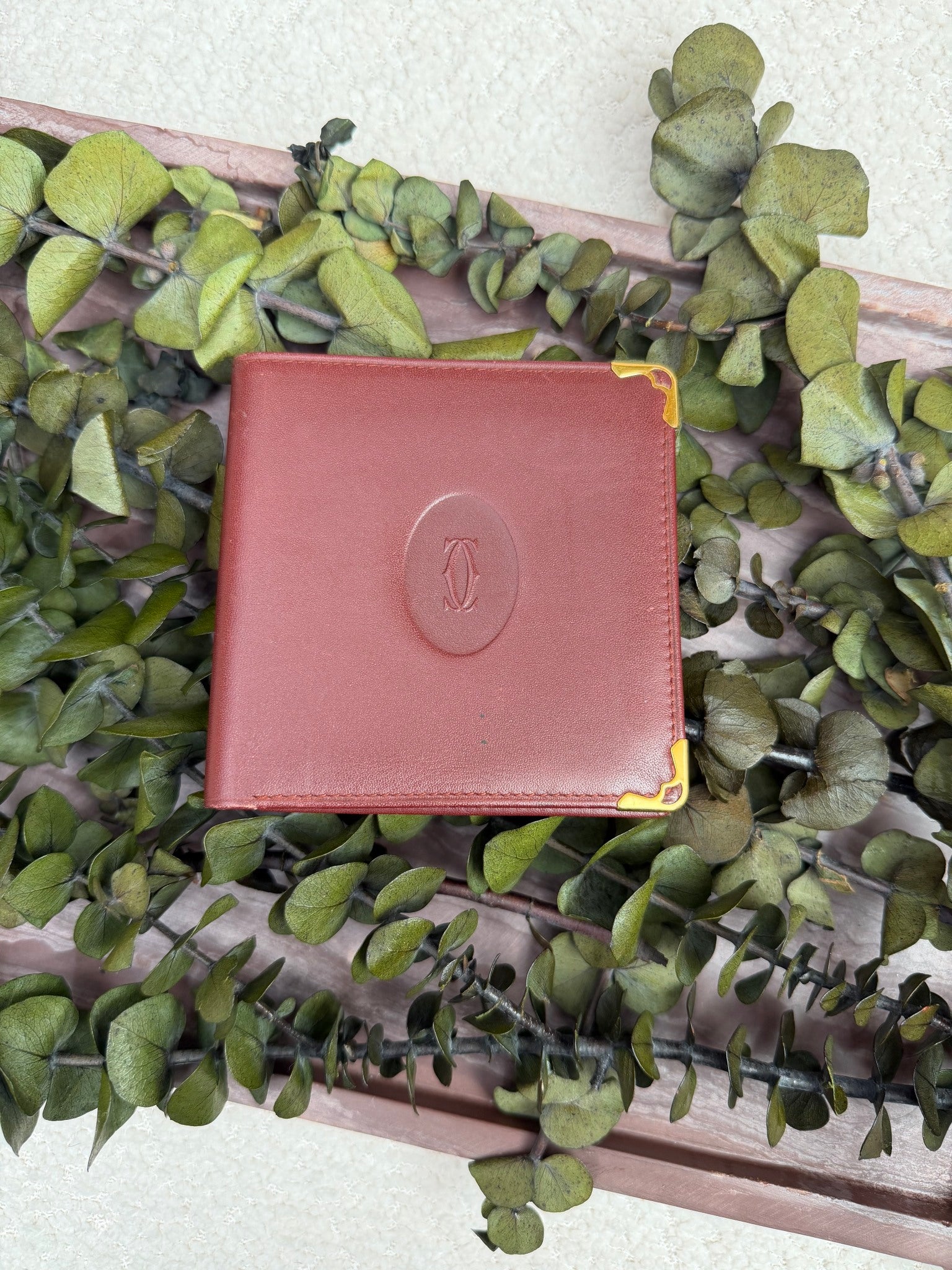 Cariter Bordeaux Leather Bifold Wallet