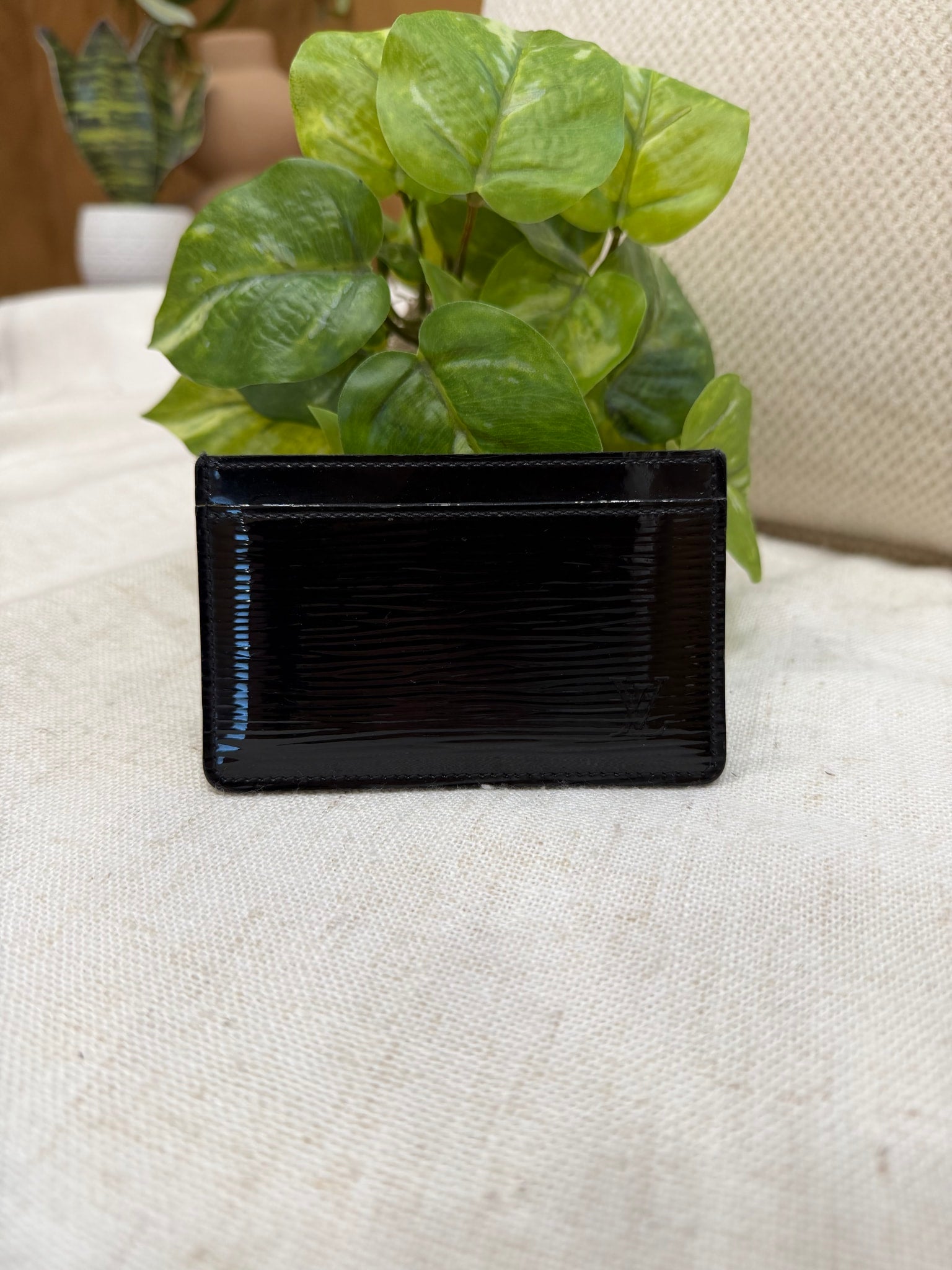 Louis Vuitton Black Electric Epi Card Case