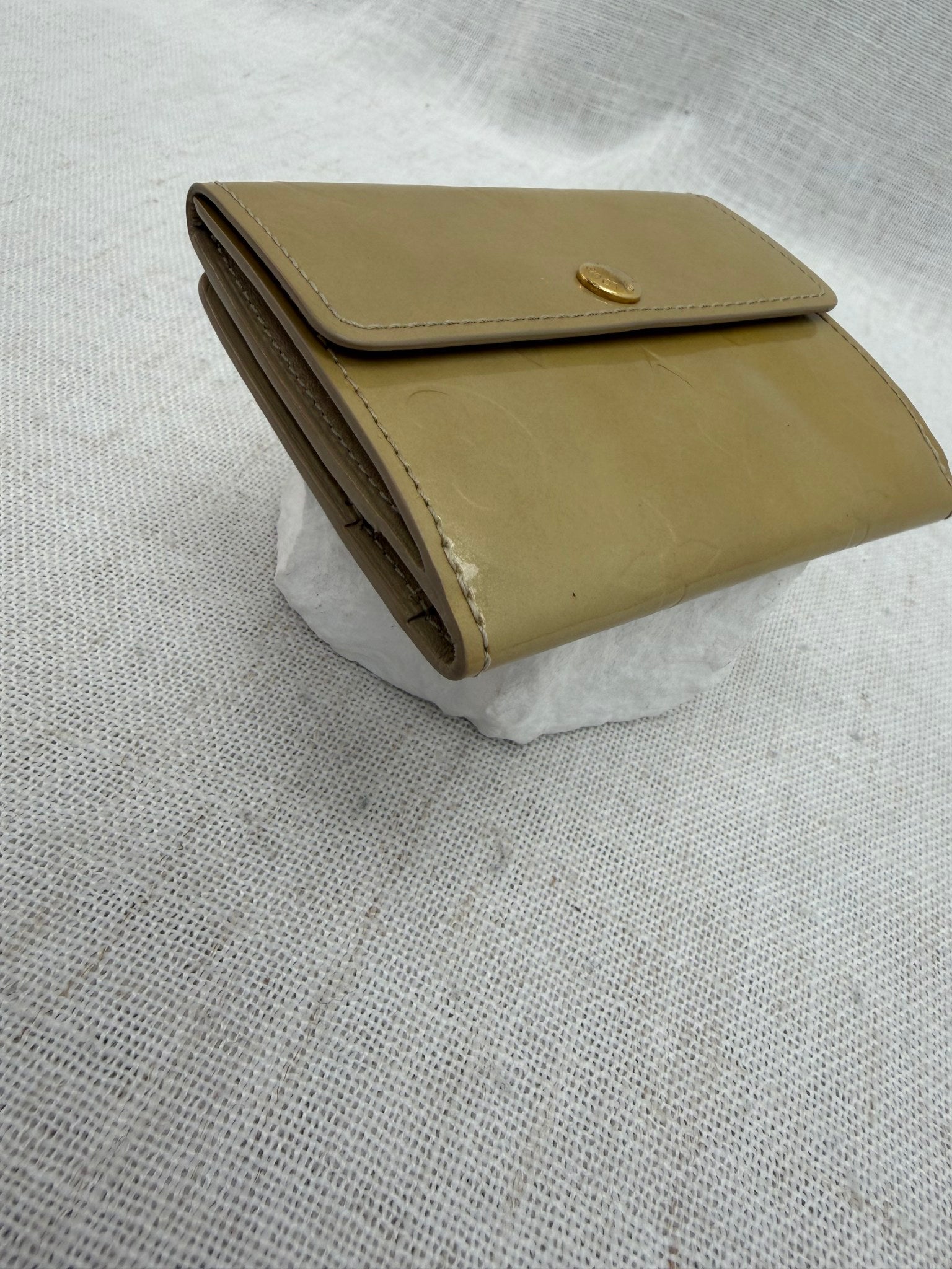 Louis Vuitton Yellow Vernis Compact Wallet
