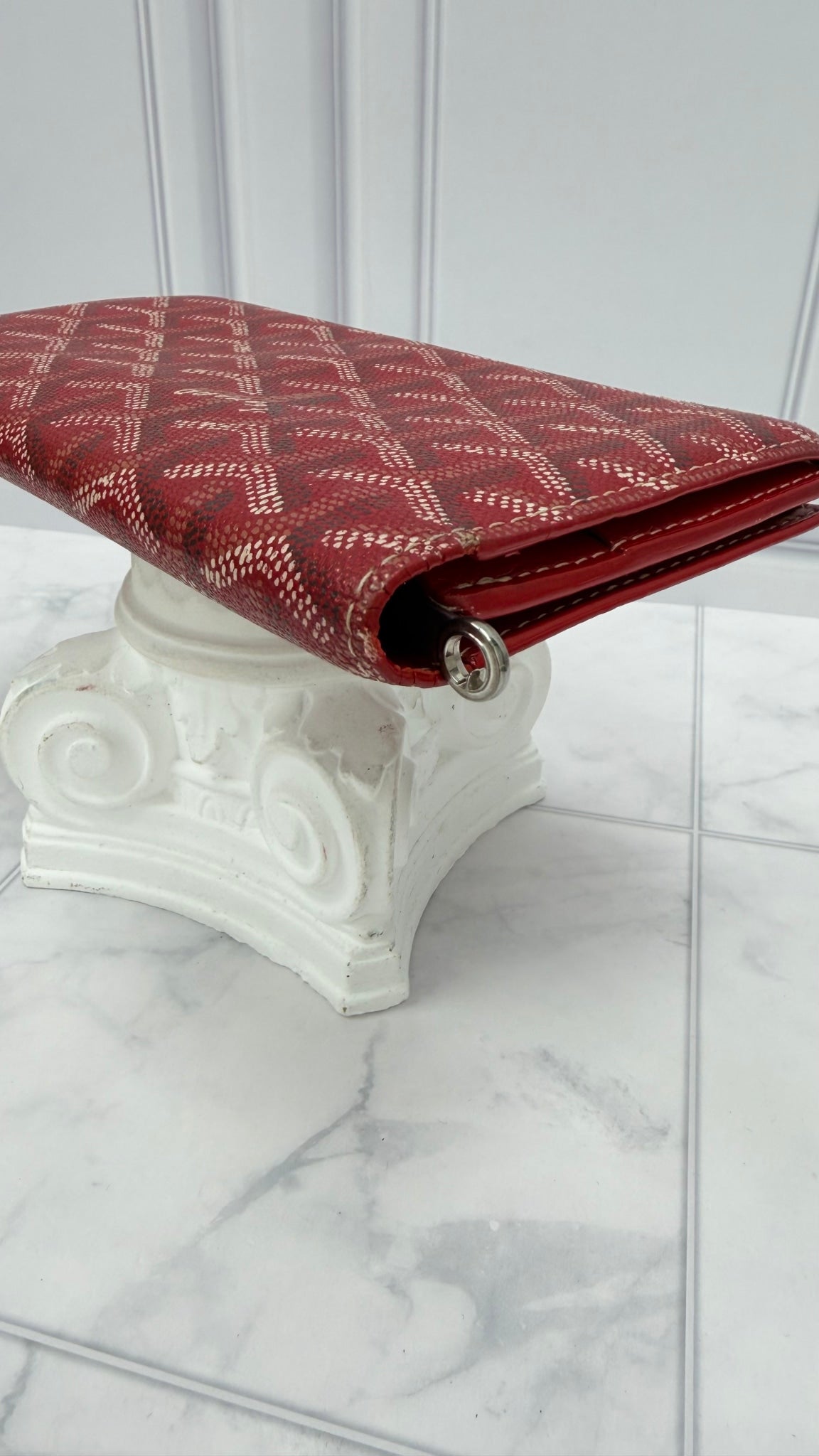 Goyard Red Goyardine Coated Canvas Richelieu Long Wallet
