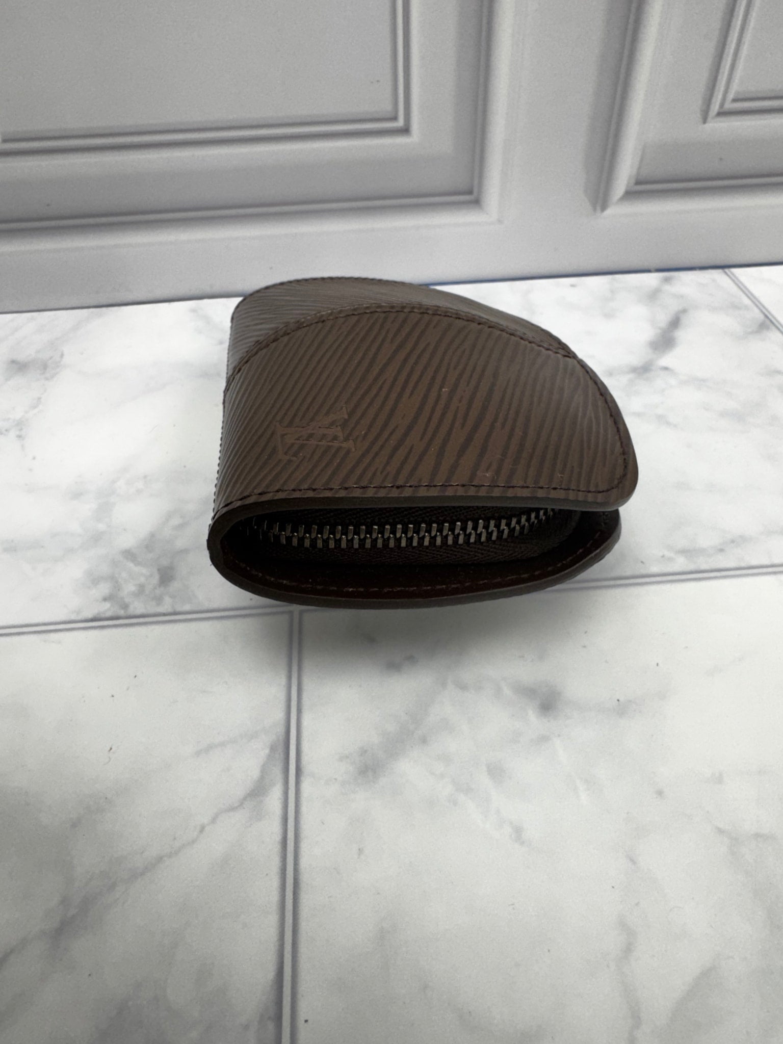 Louis Vuitton Brown Epi Leather Demi Lune Zippy Coin Purse