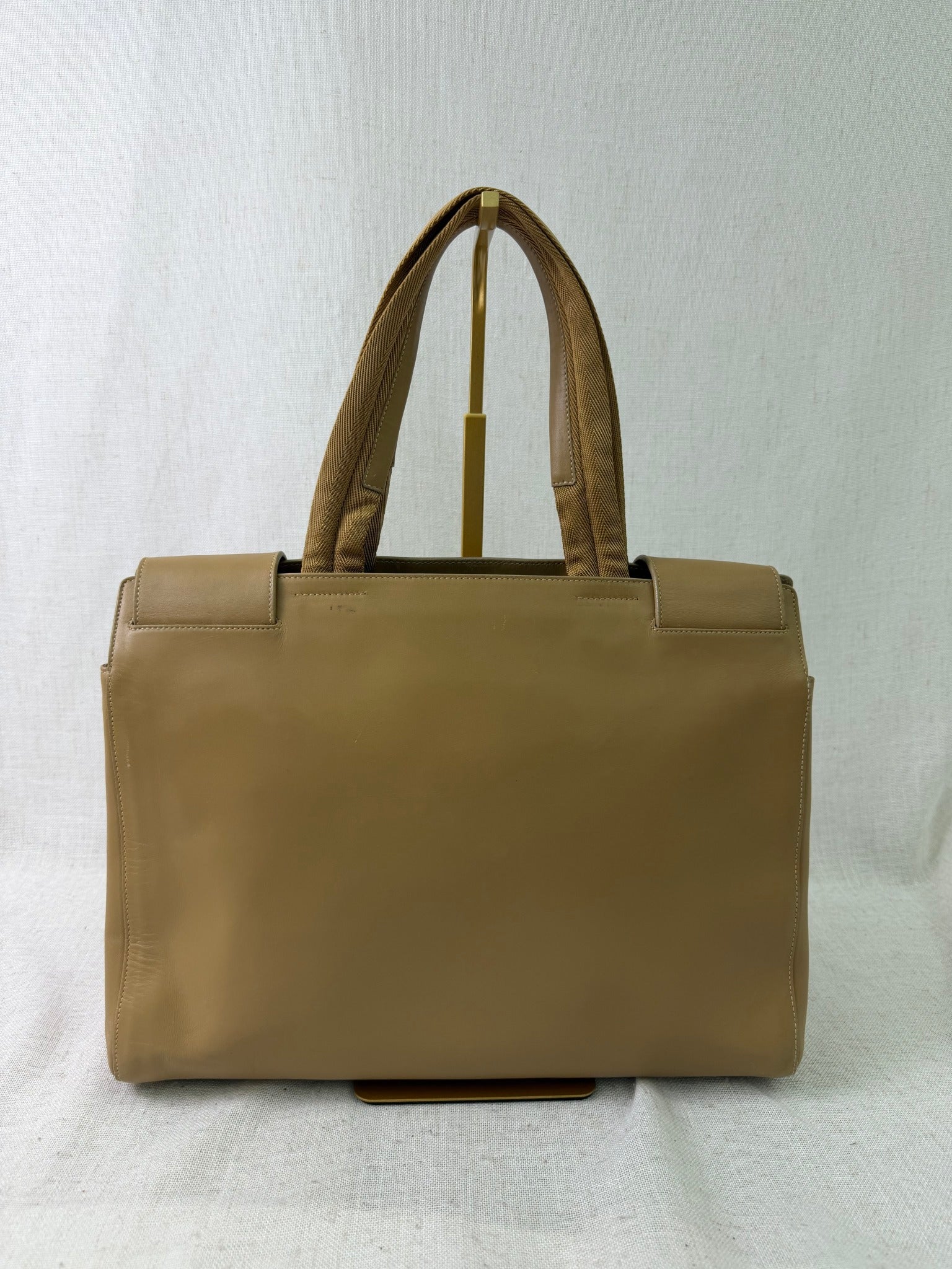 Prada Tan Leather Tote Bag