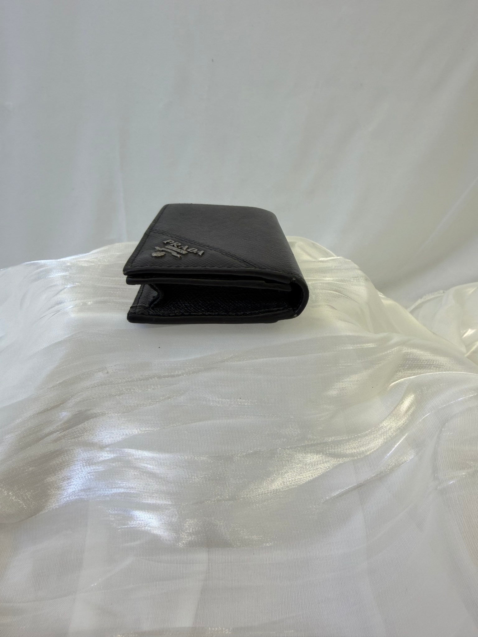 Prada Black Saffiano Leather Card Case