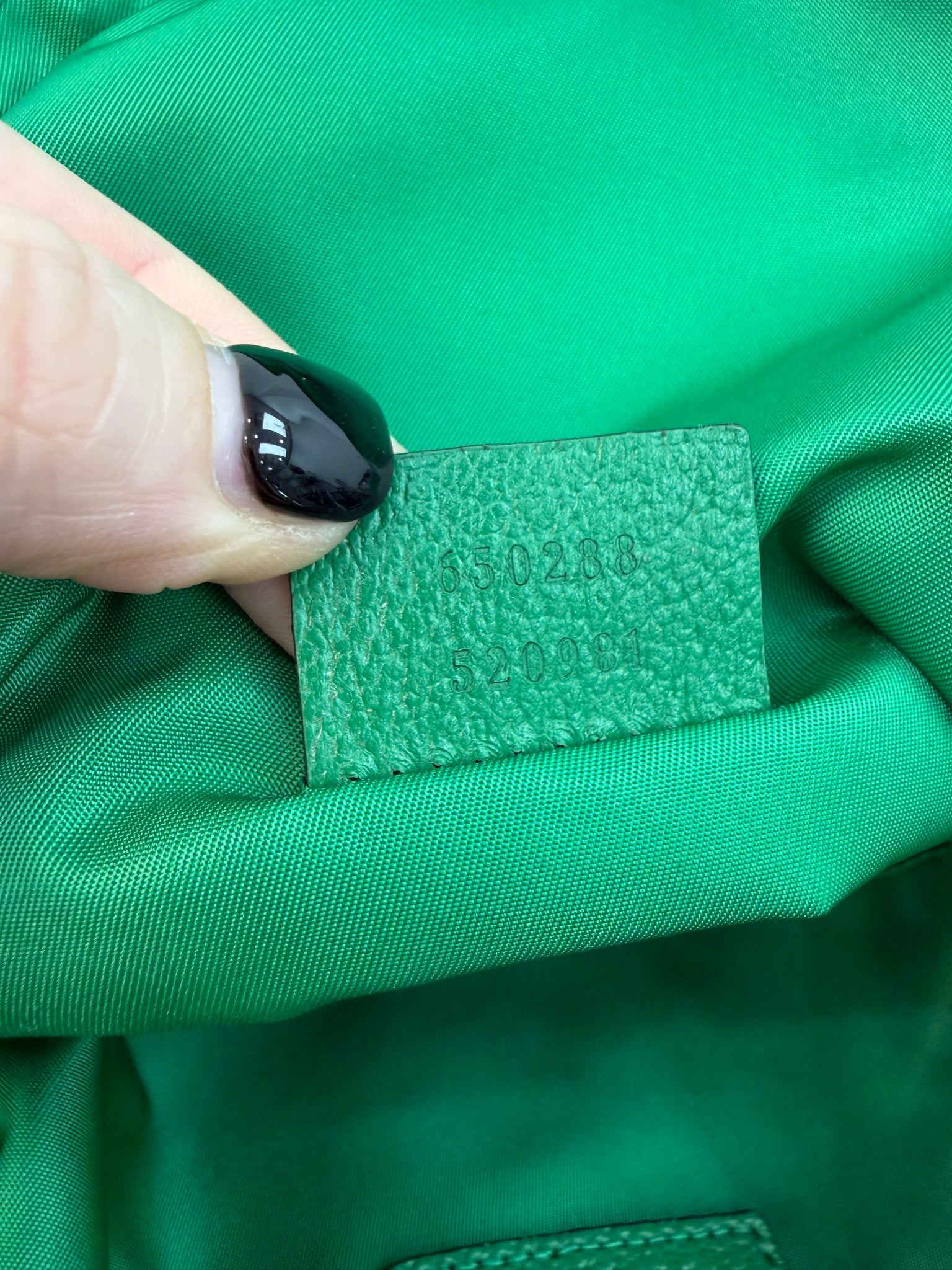 Gucci X The North Face Green Nylon Medium Backpack