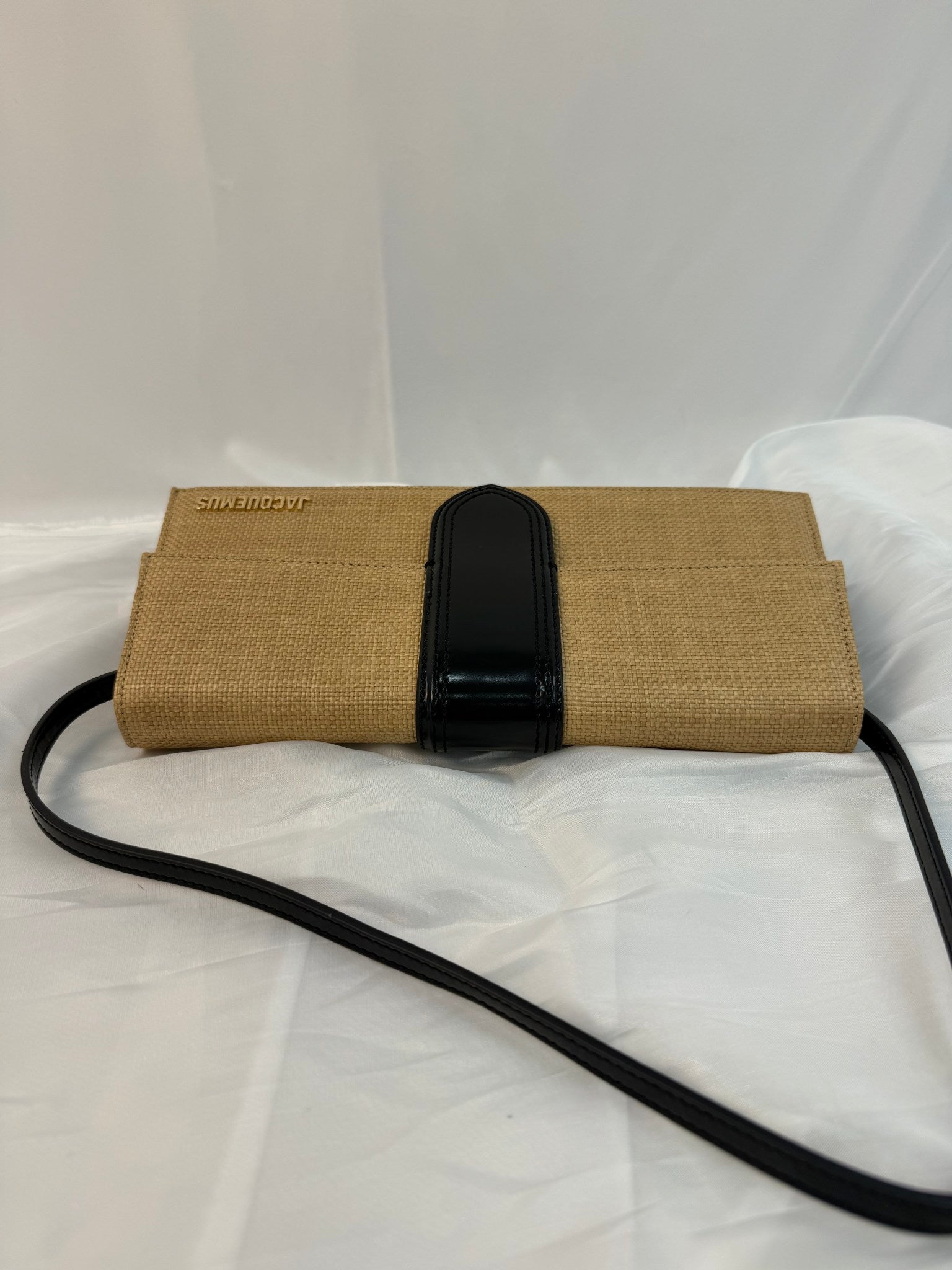 LIKE NEW- Jacquemus Raffia Le Grand Bambino Shoulder Bag