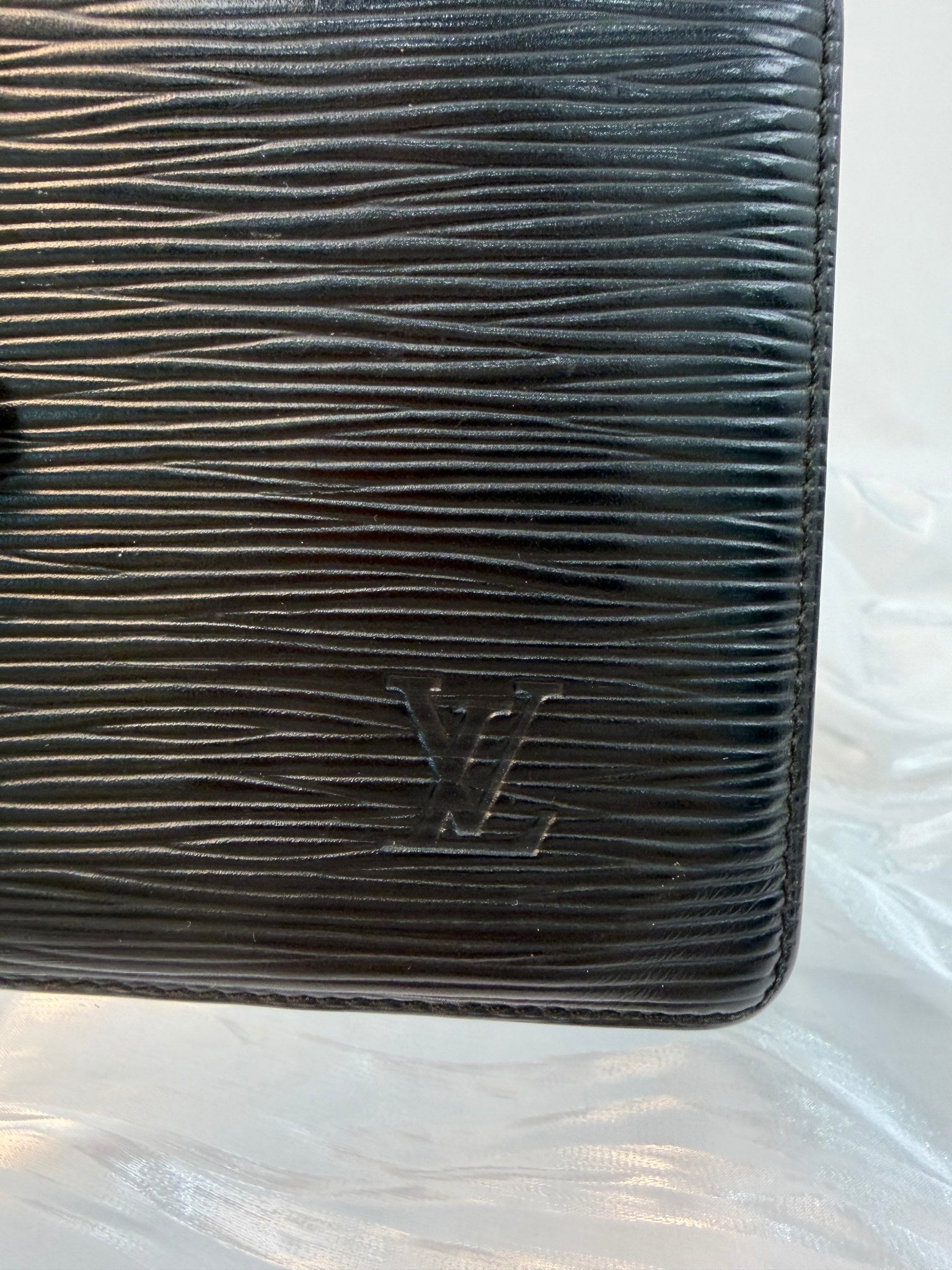 Louis Vuitton Black Epi Leather Bifold Wallet