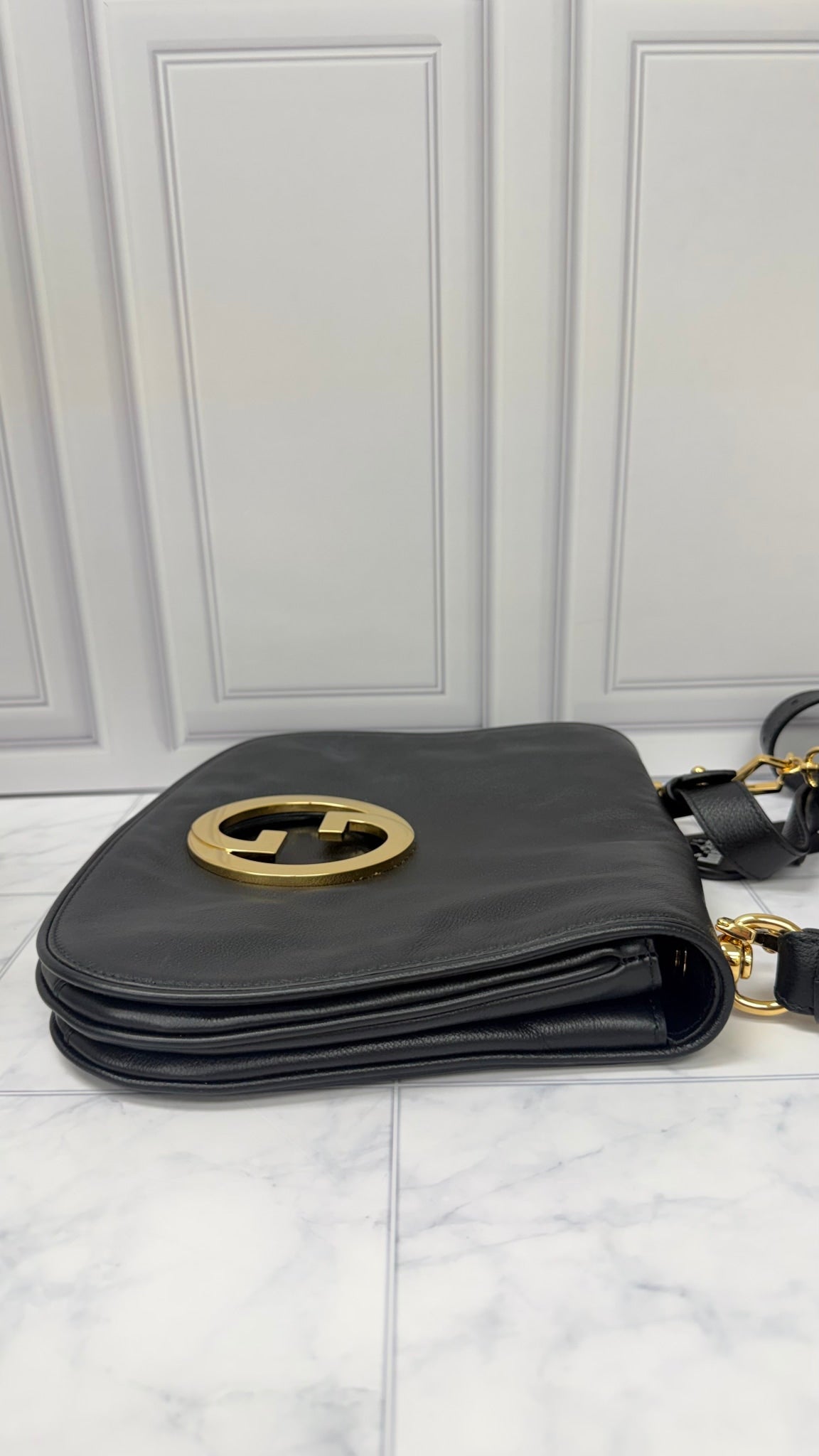 Gucci Black Leather Blondie Crossbody
