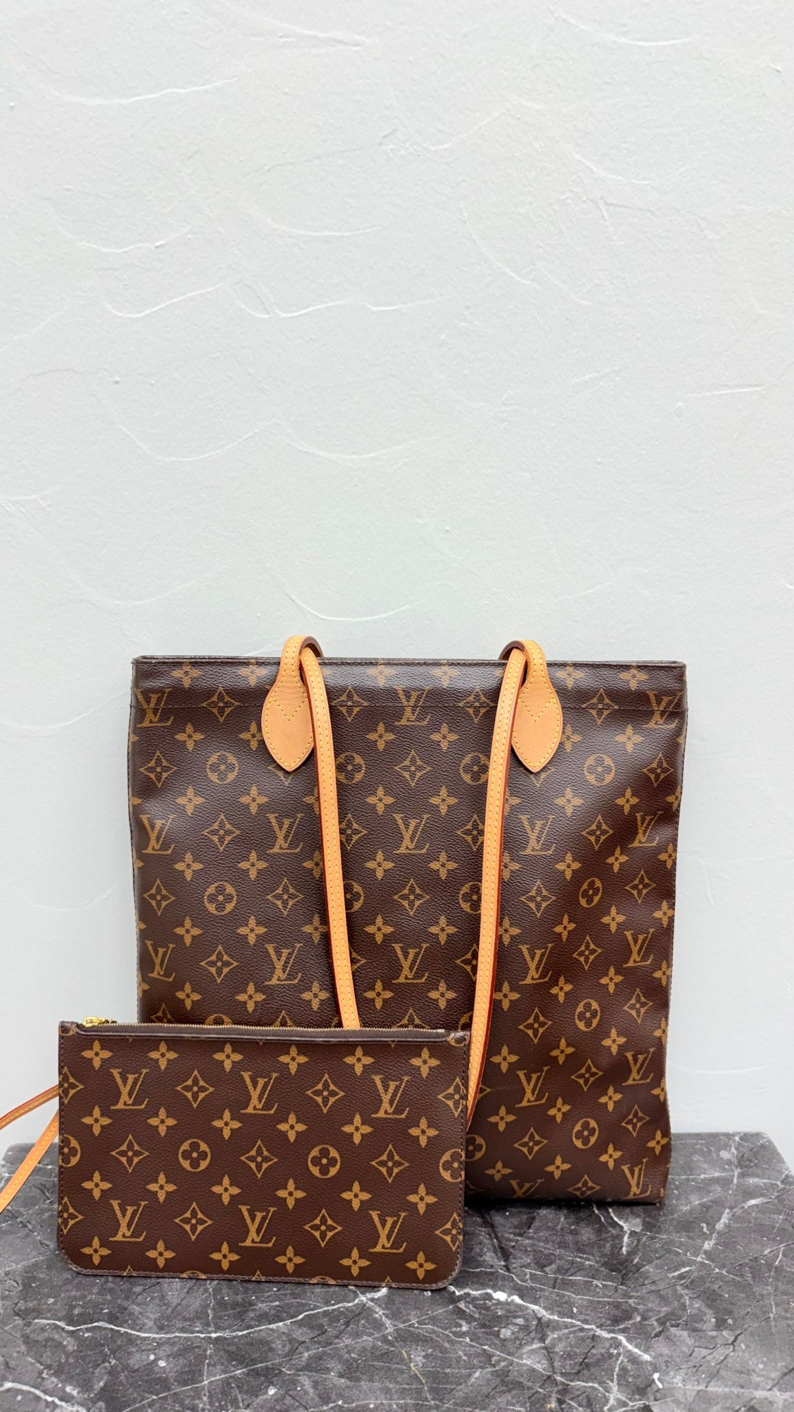 Louis Vuitton Monogram Carry It Tote Bag Set
