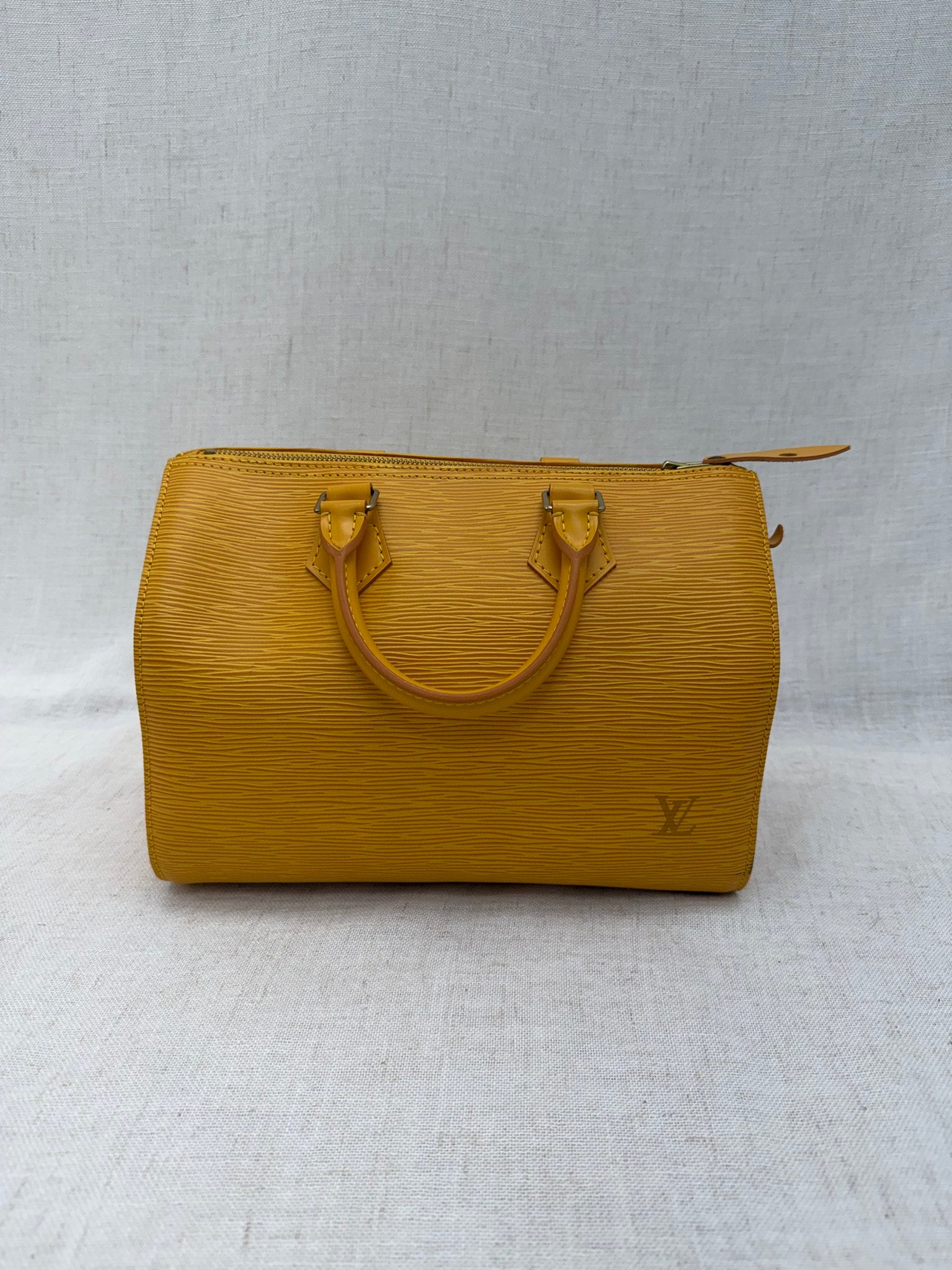 Louis Vuitton Yellow Epi Speedy 30