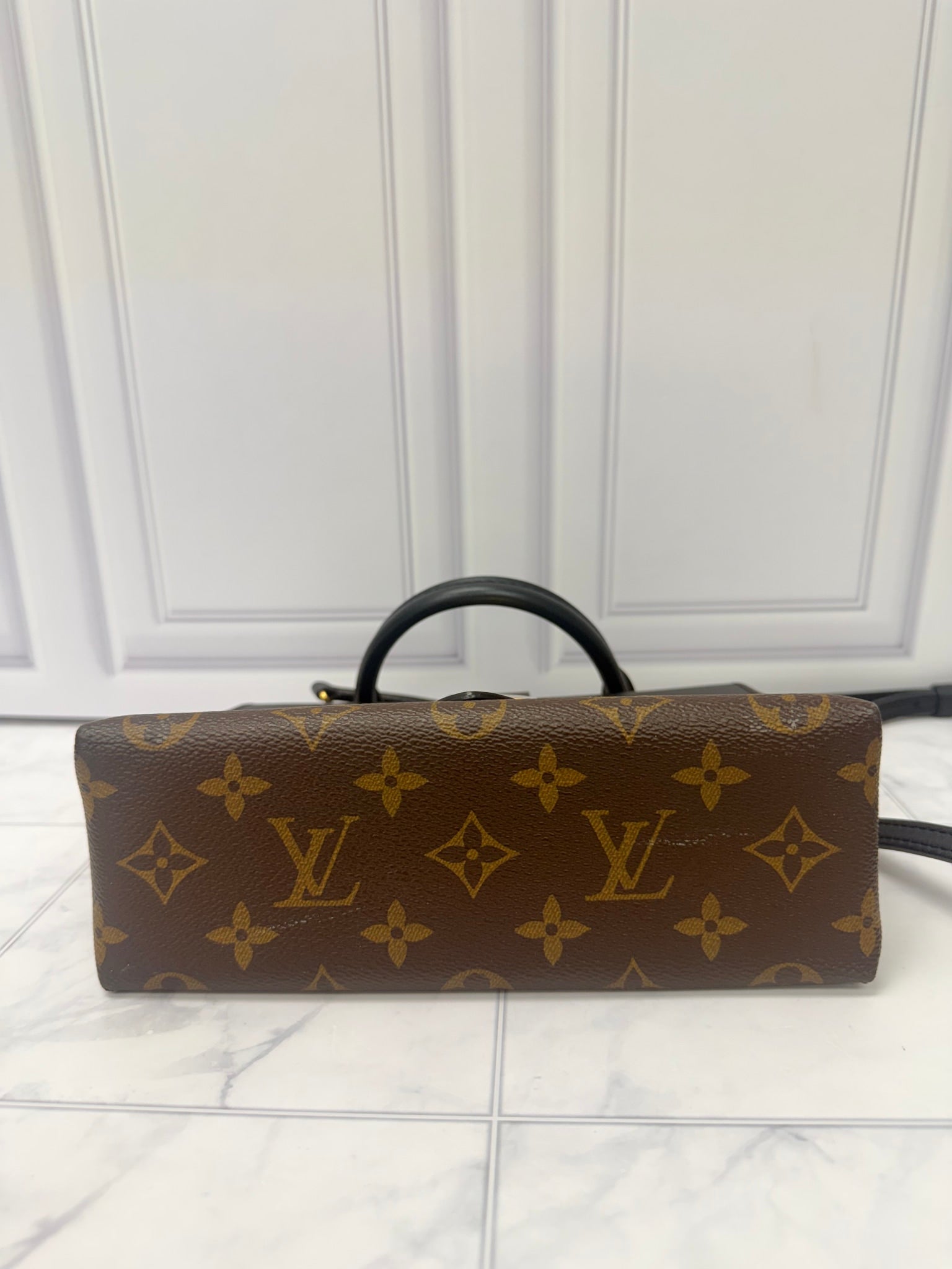Louis Vuitton Monogram Black Leather Locky BB Crossbody Bag
