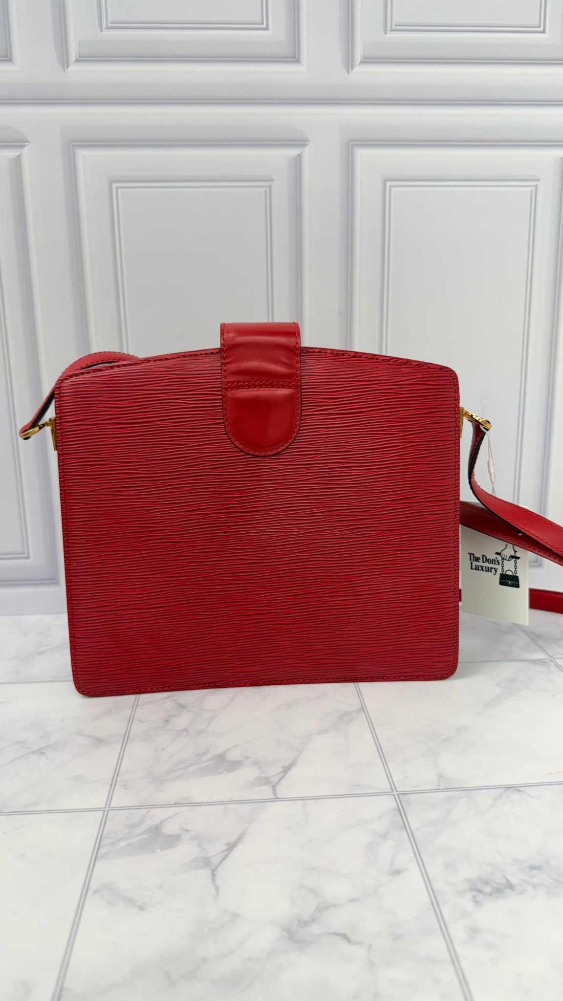 Louis Vuitton Red Epi Leather Capucines Shoulder Bag