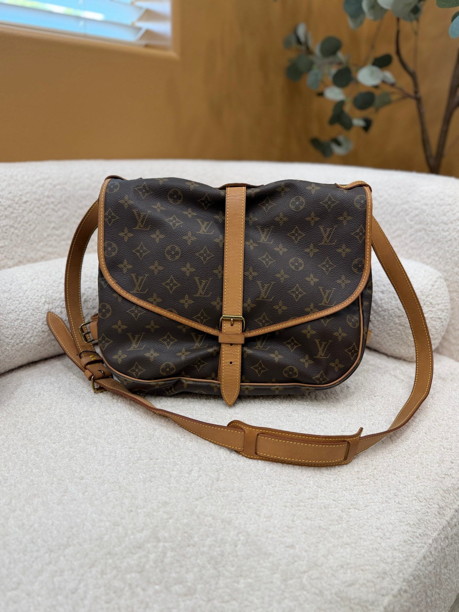 Louis Vuitton Monogram Saumur 35 Bag