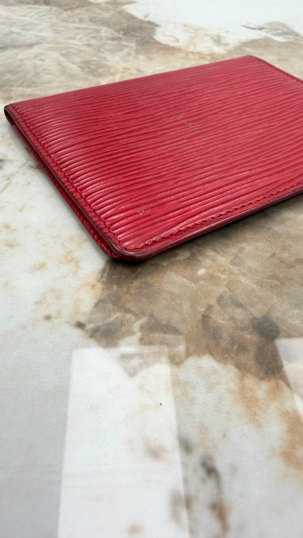 Louis Vuitton Red Epi ID Case