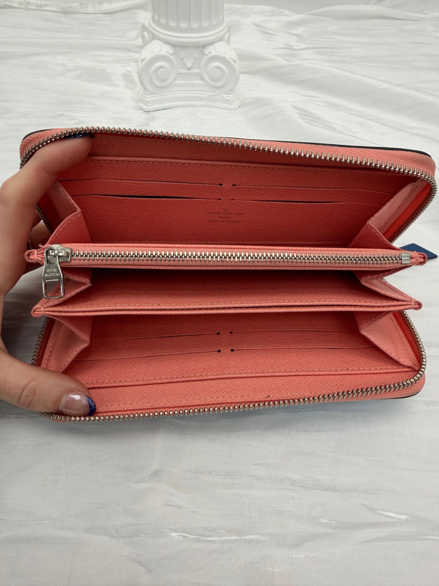 Louis Vuitton Aqua Print Epi Limited Edition Zippy Wallet