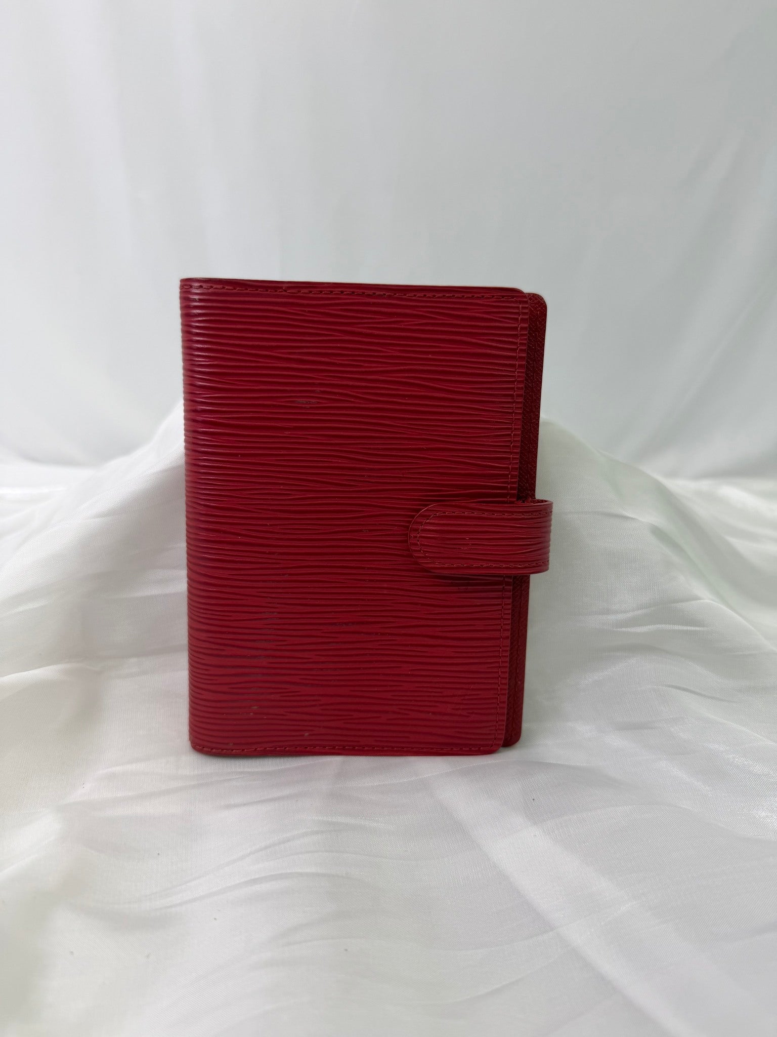 Louis Vuitton Red Epi Leather Agenda PM