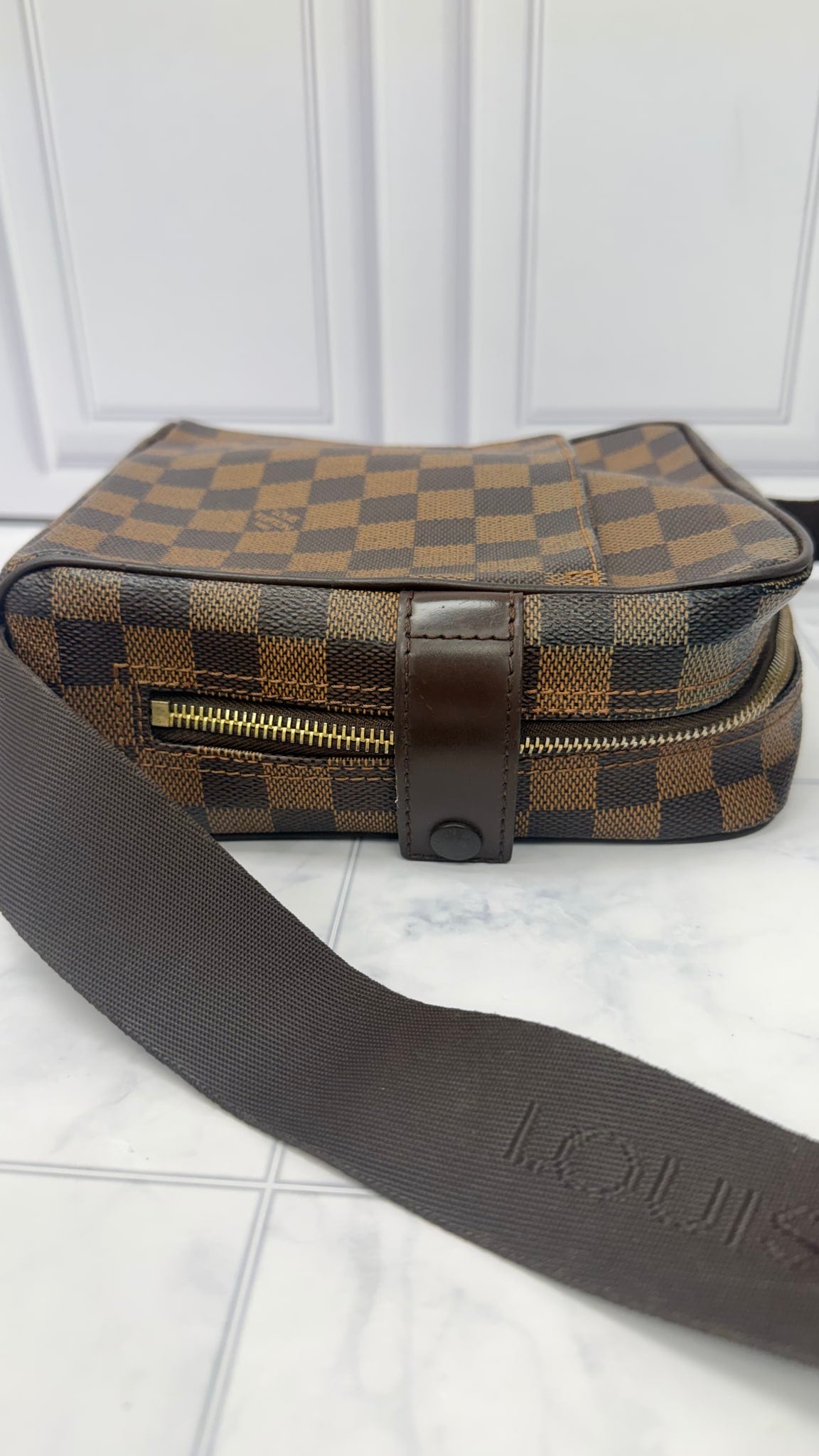 Louis Vuitton Damier Ebene Olav PM Crossbody Bag