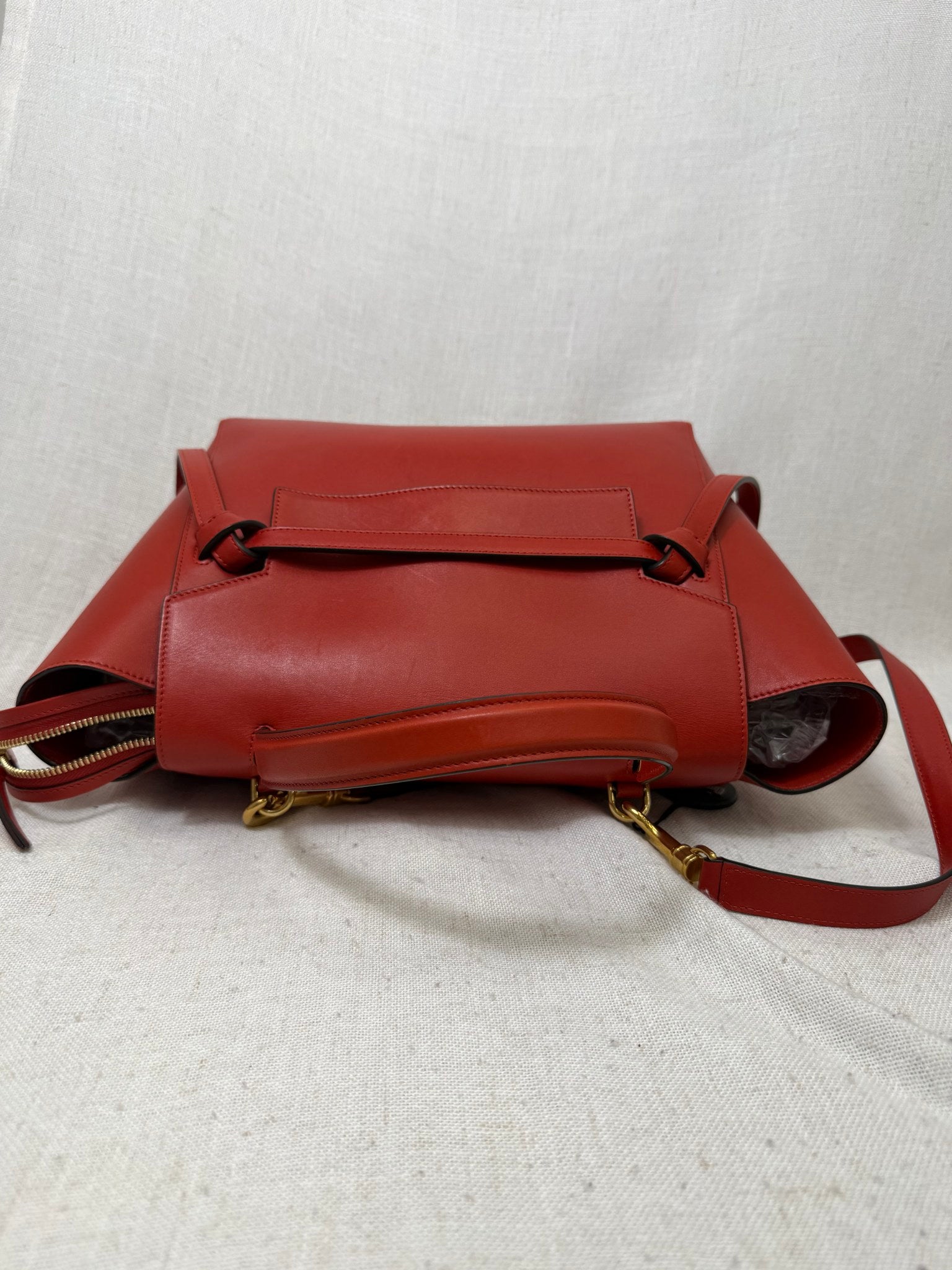 Celine Red Calfskin Leather