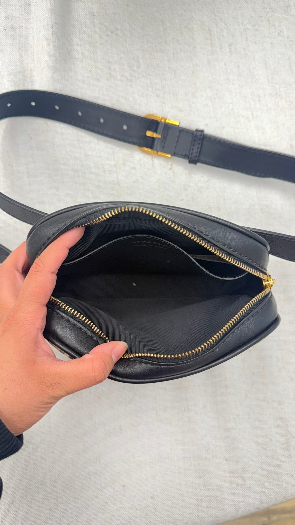 BRAND NEW - Burberry Plaid Canvas 1983 Check Link Belt Bag
