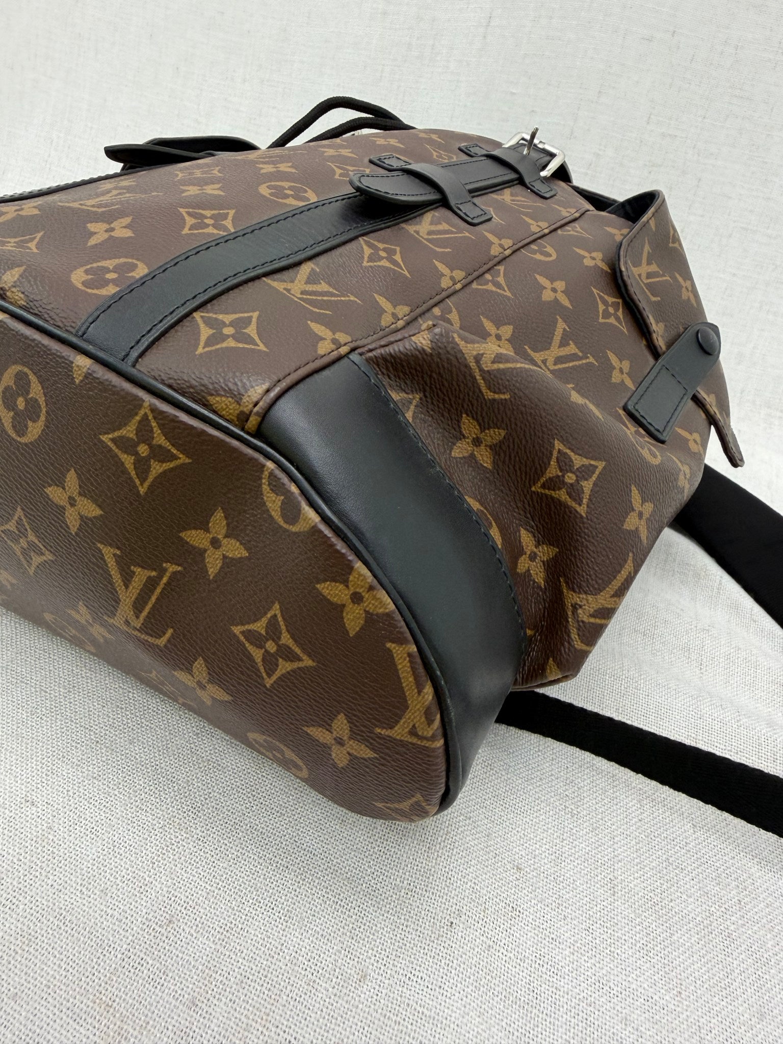 LIKE NEW- Louis Vuitton Monogram & Macassar Christopher Backpack MM