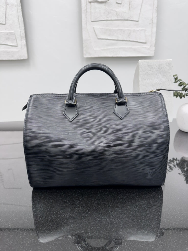 Louis Vuitton Black Epi Speedy 30