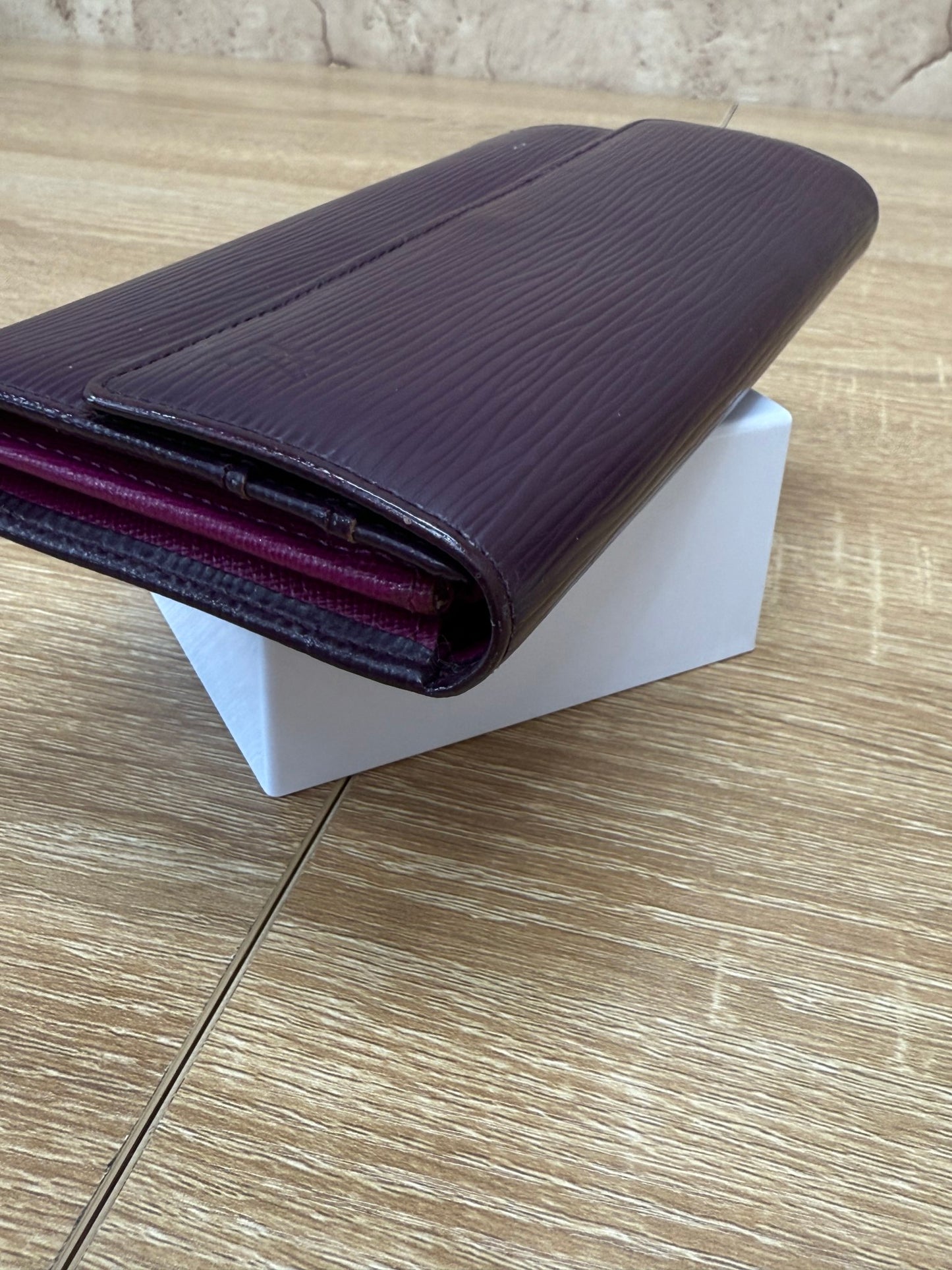 Louis Vuitton Purple & Pink Epi Leather Sarah Wallet