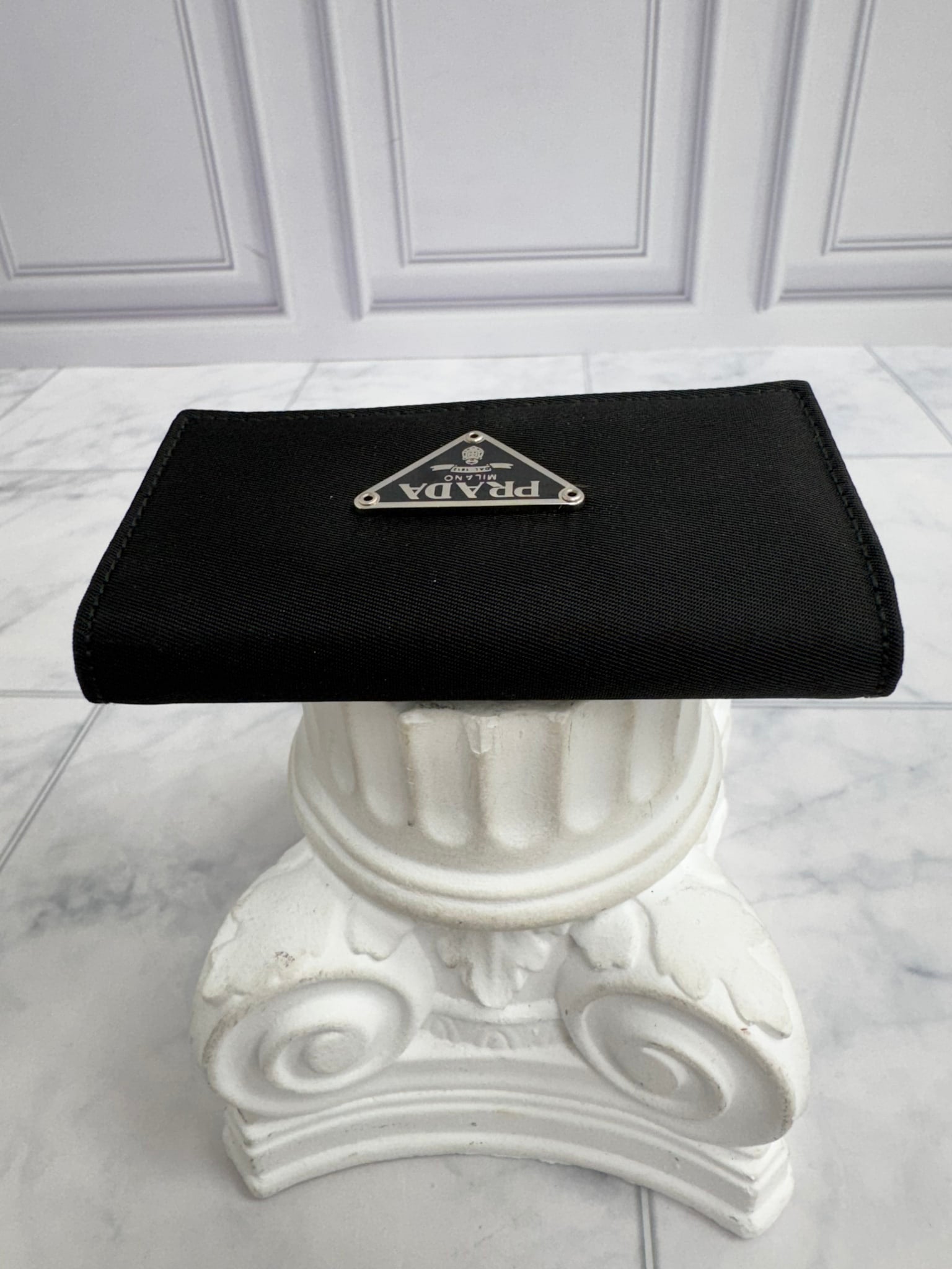 LIKE NEW - Prada Black Nylon 6 Key Case
