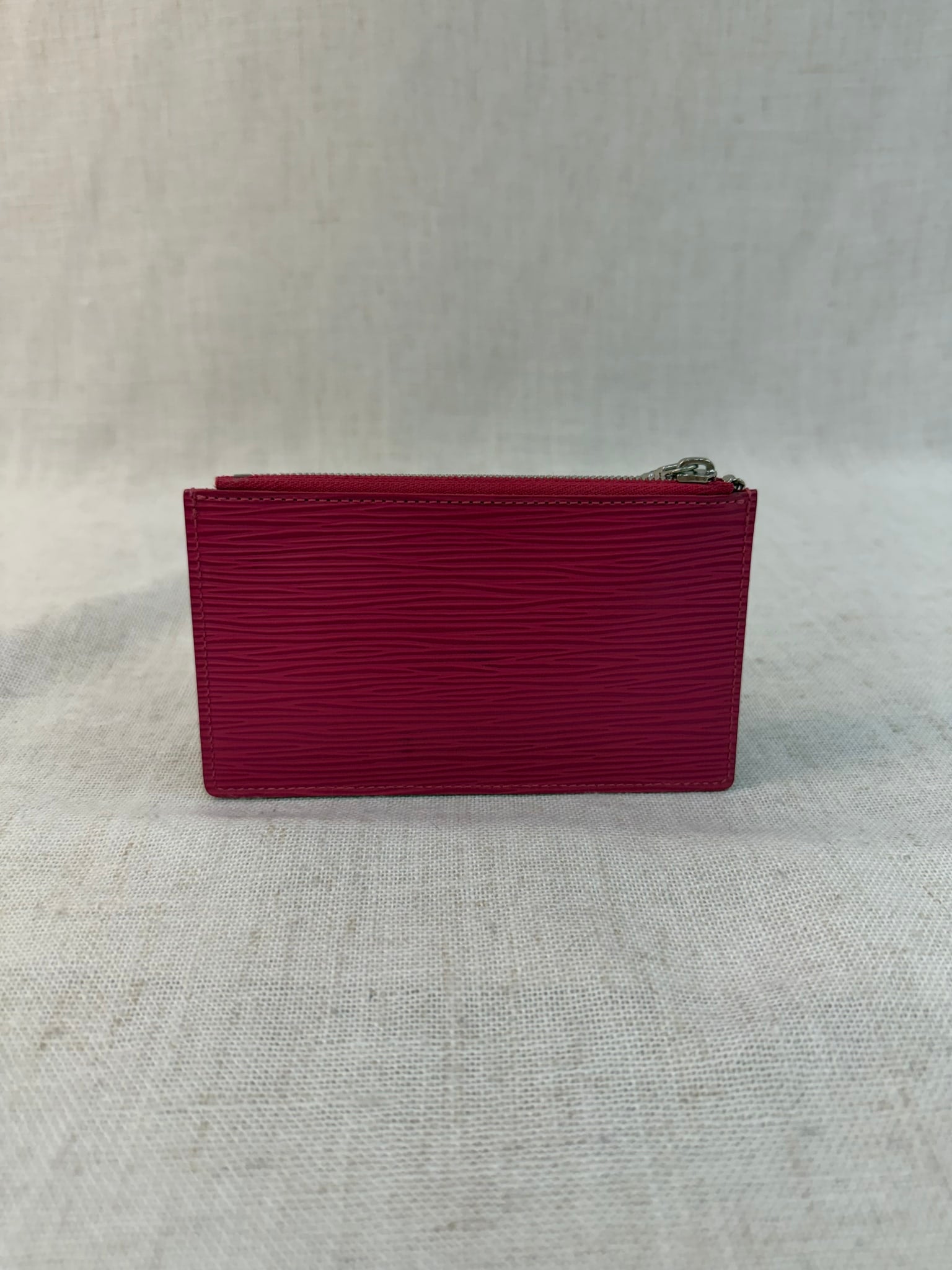 Louis Vuitton Pink Epi Leather Tribal Mask Pochette Cles Coin Pouch