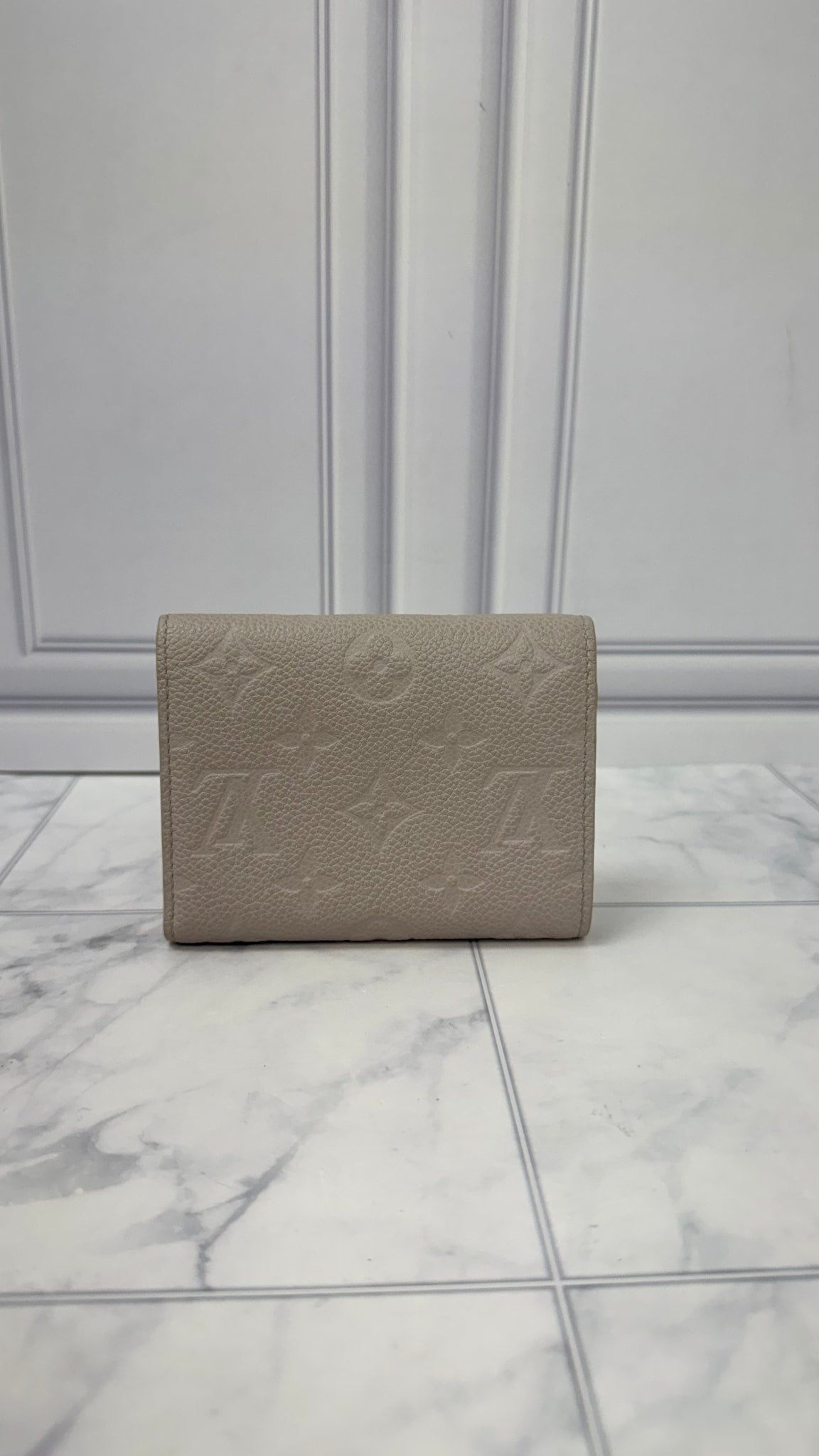 Louis Vuitton Grey Empreinte Leather Compact Wallet