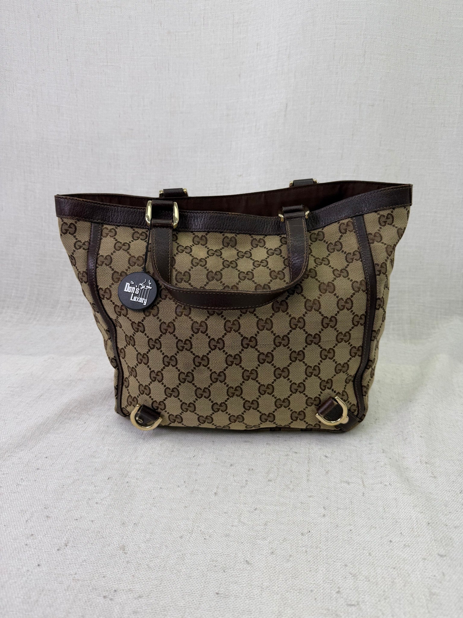 Gucci Brown GG Canvas Abbey Tote Bag
