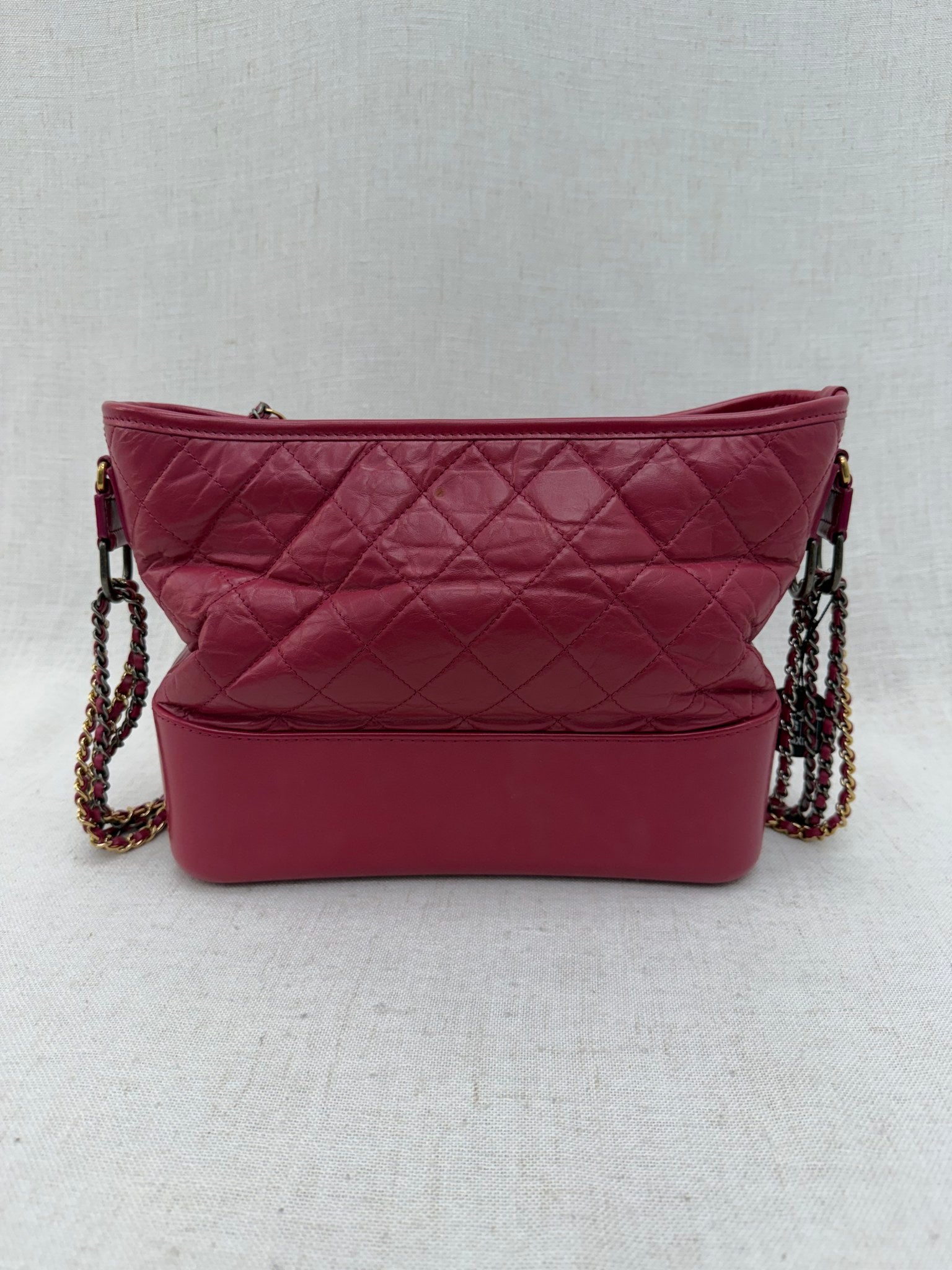 Chanel Pink Quilted Calfskin Medium Gabrielle Hobo Bag