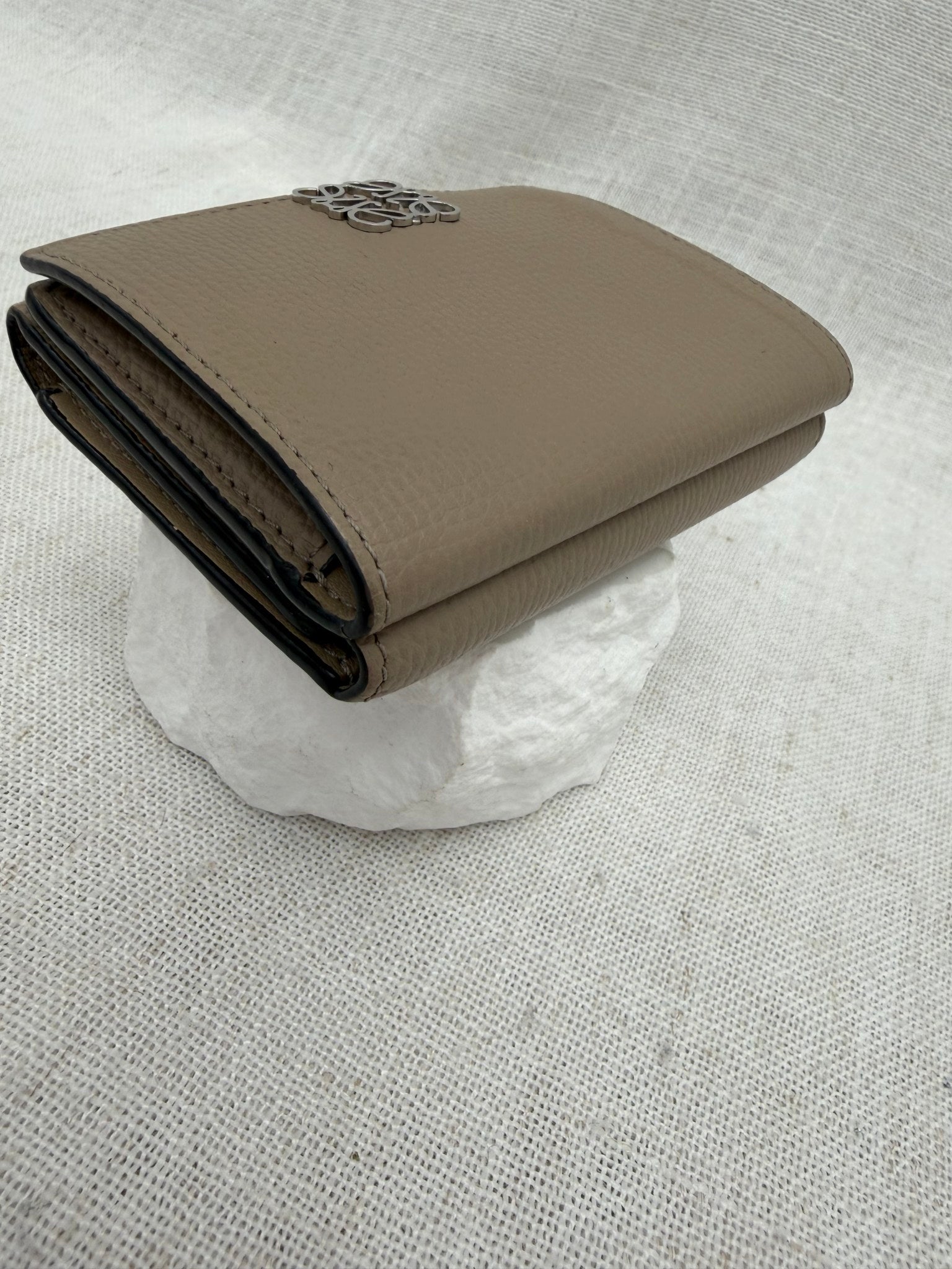 Loewe Tan Leather Compact Wallet