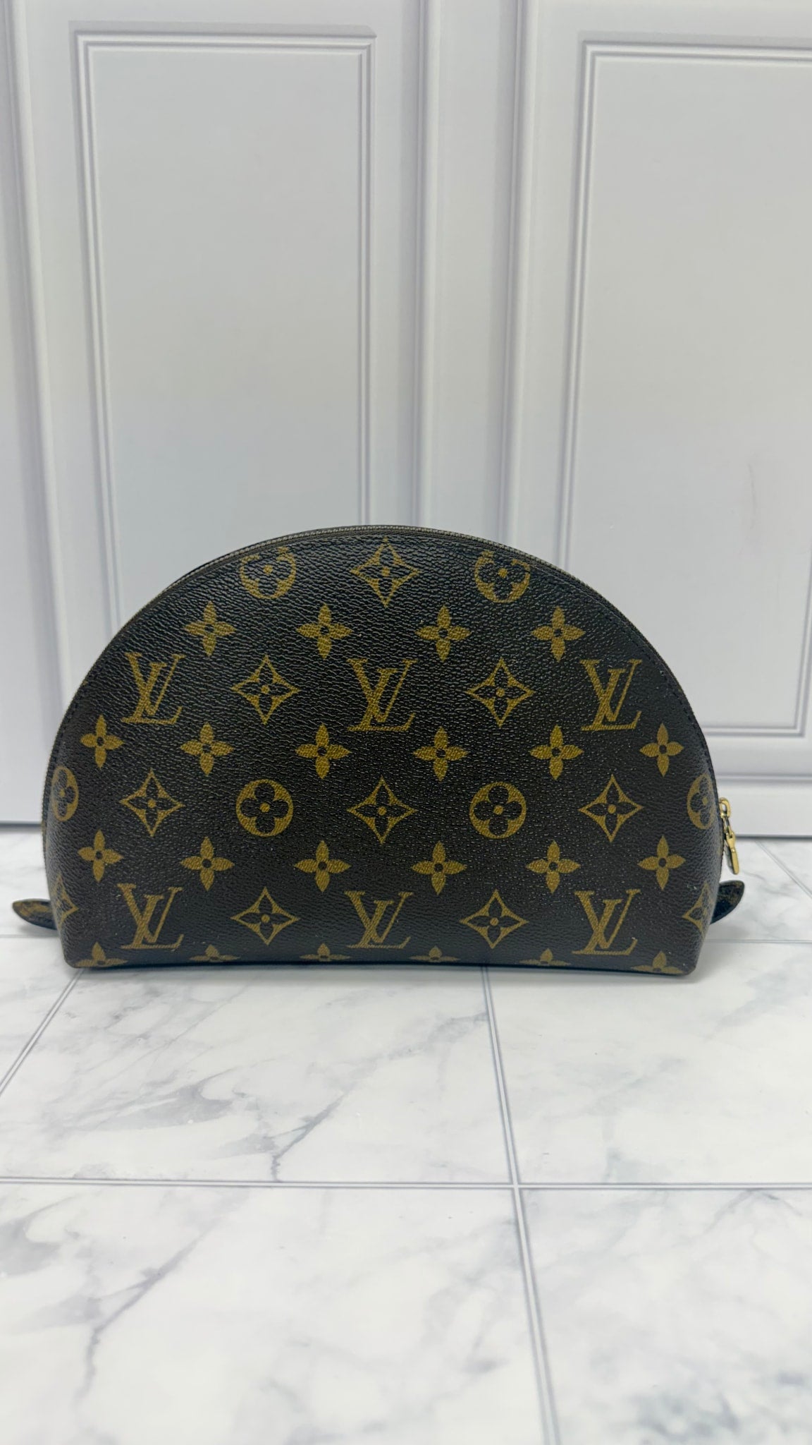 Louis Vuitton Monogram Half Moon Cosmetic Bag